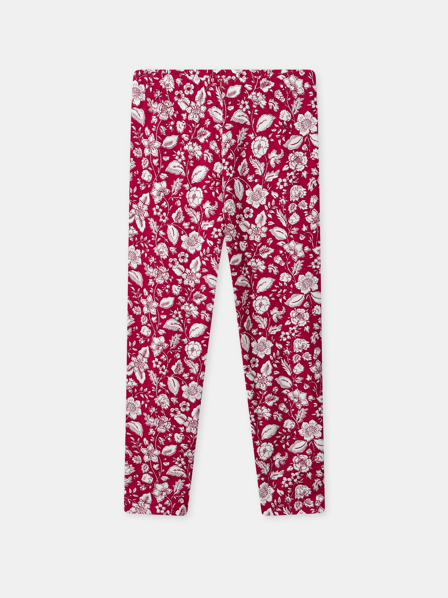 Legging fuchsia imprimé fleuri Fille
