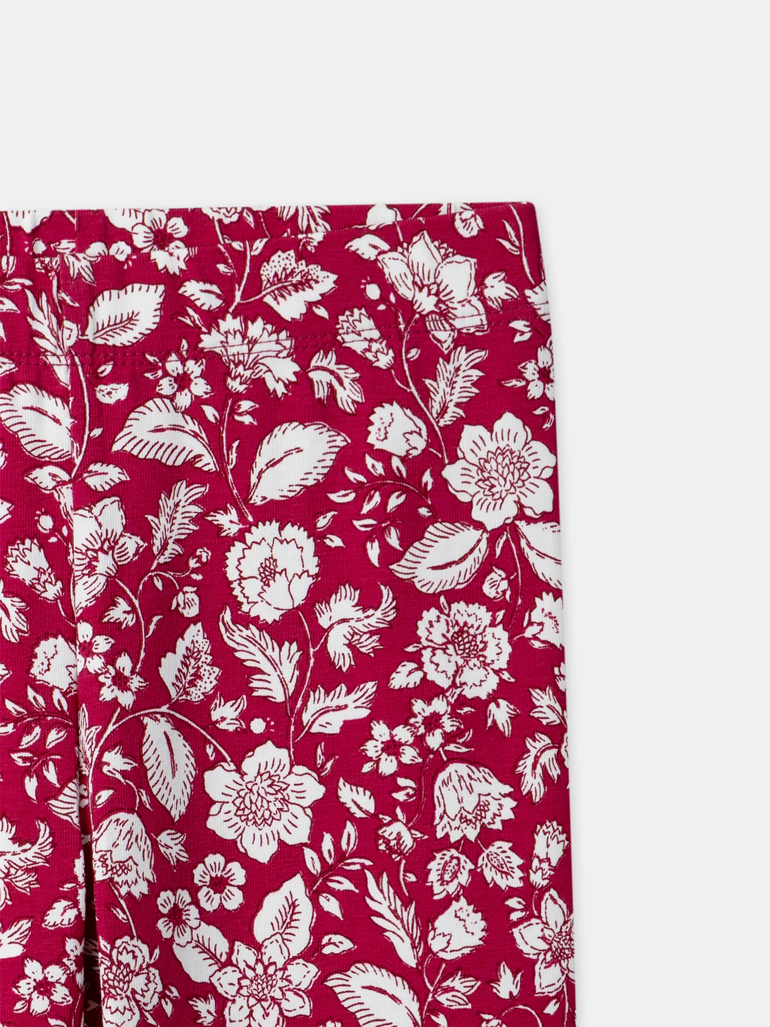Legging fuchsia imprimé fleuri Fille - Image 2