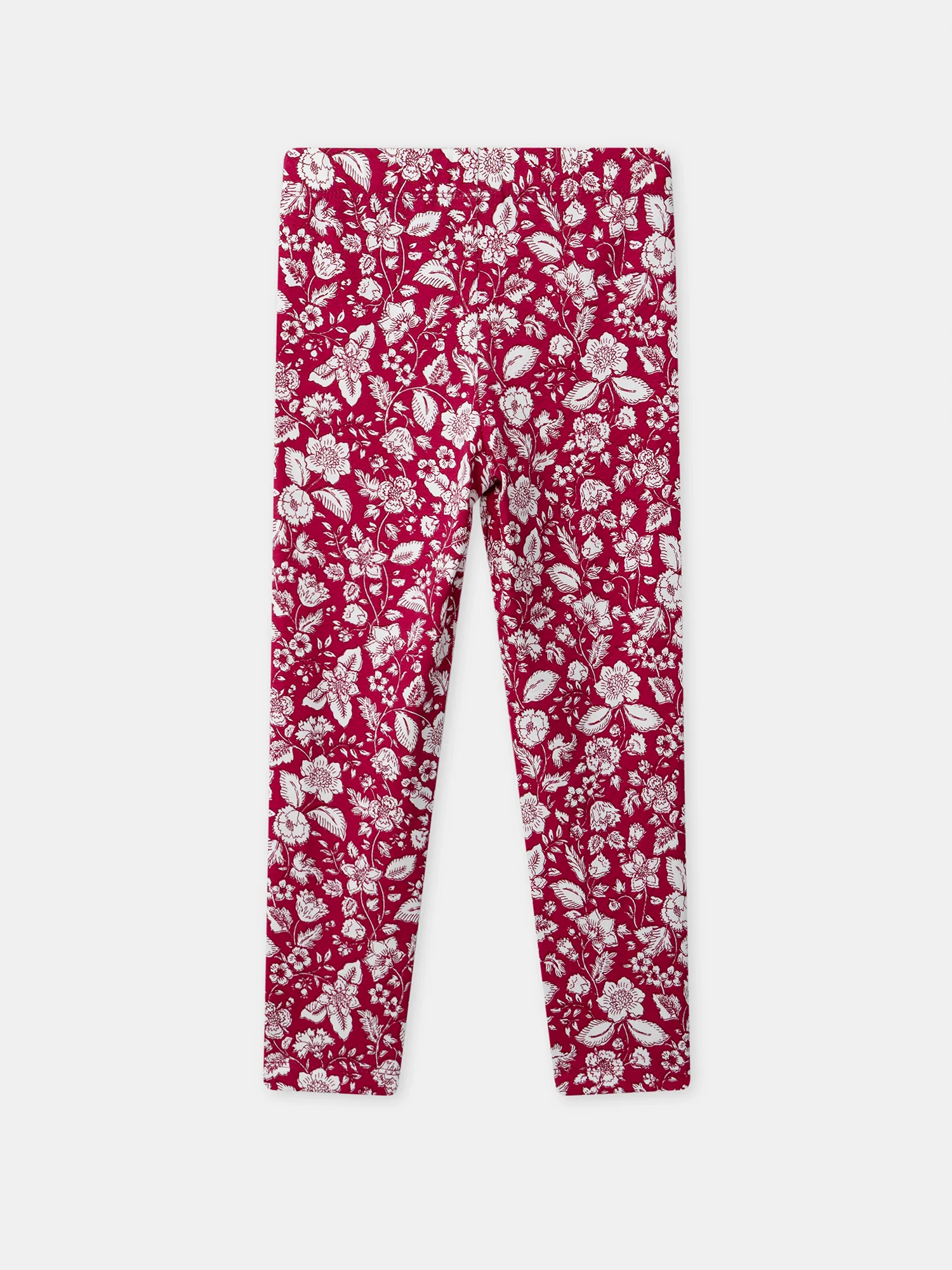 Legging fuchsia imprimé fleuri Fille - Image 3