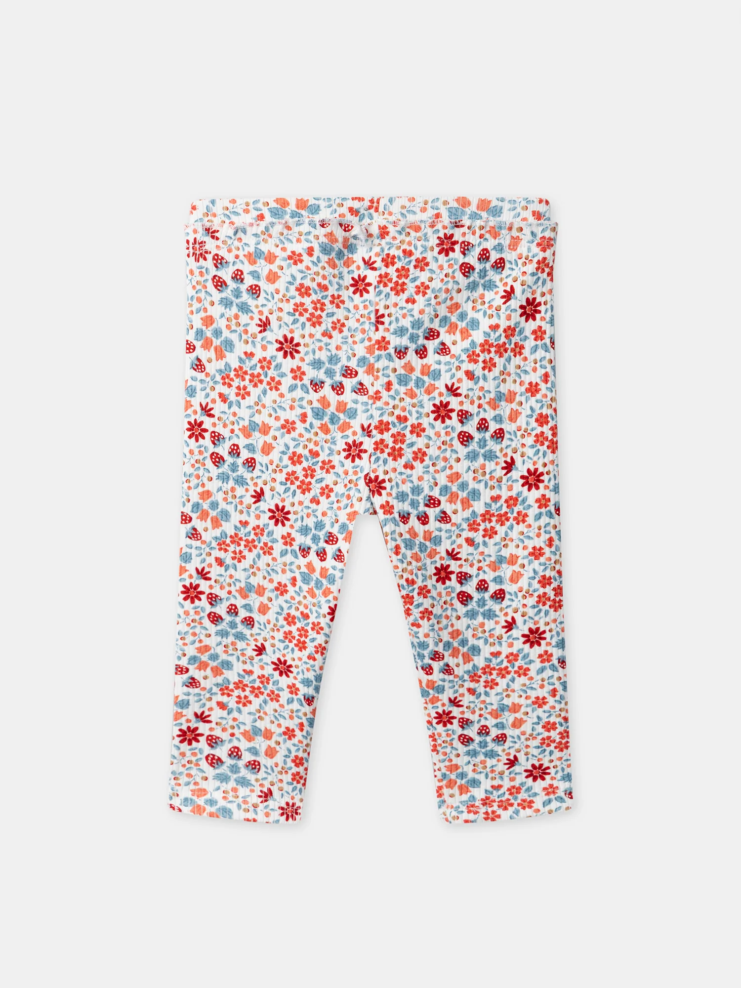 Legging imprimé fleuri et fraises Bébé Fille - Image 3