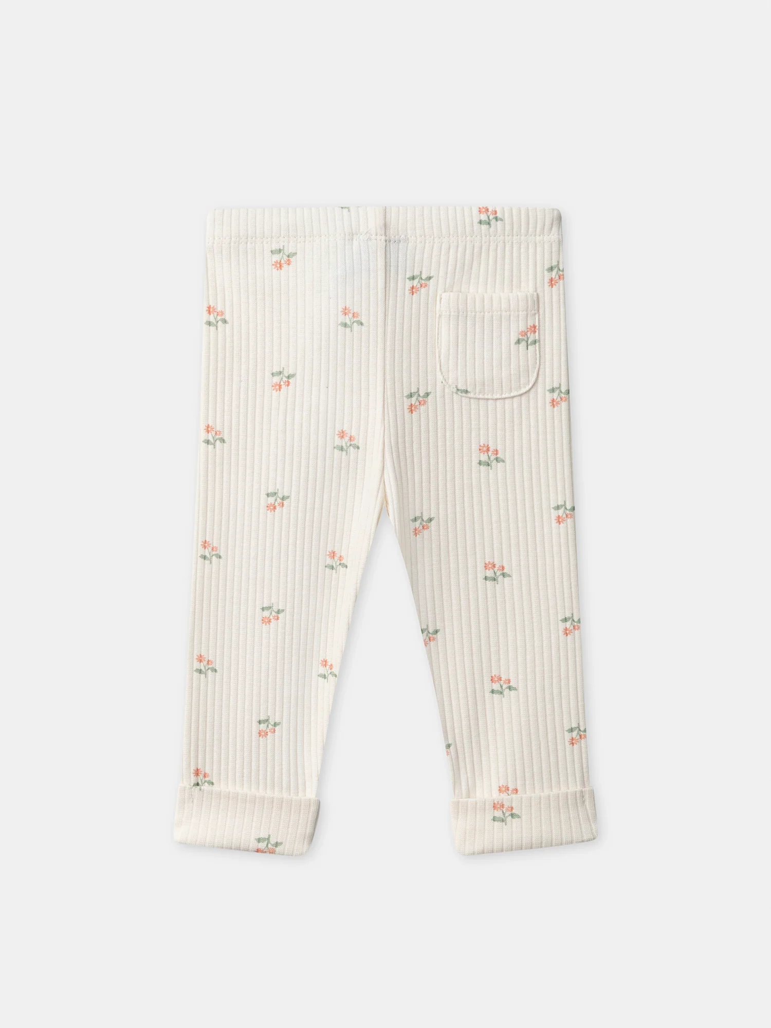 Legging écru imprimé fleuri Bébé Fille - Image 4