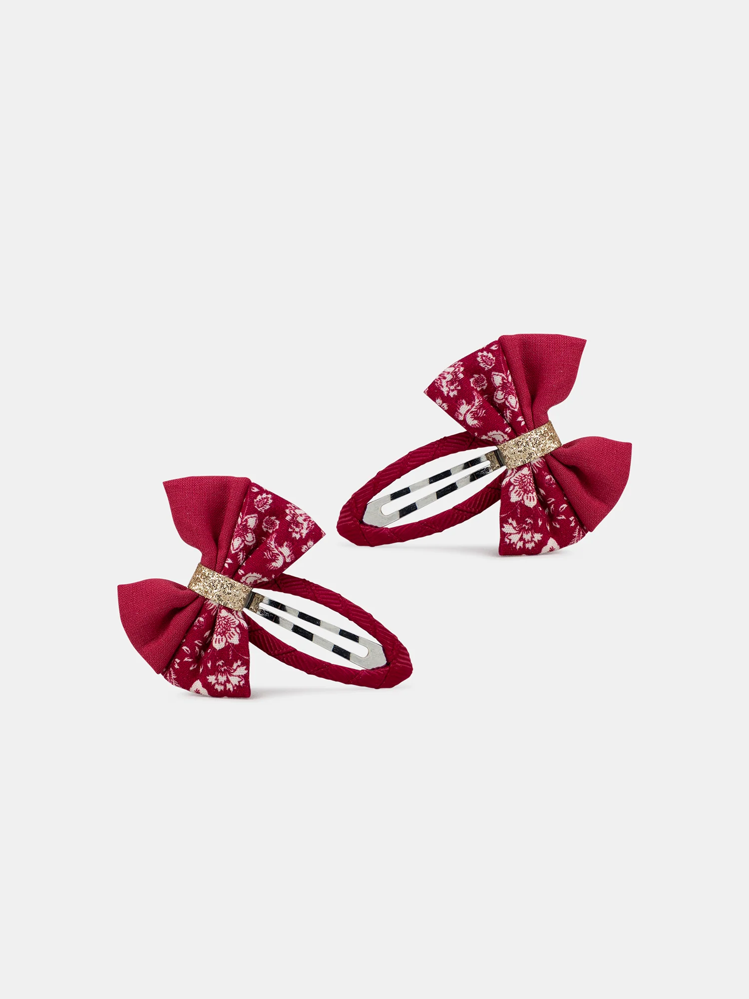 Lot de 2 barrettes nĆuds fleuri Fille