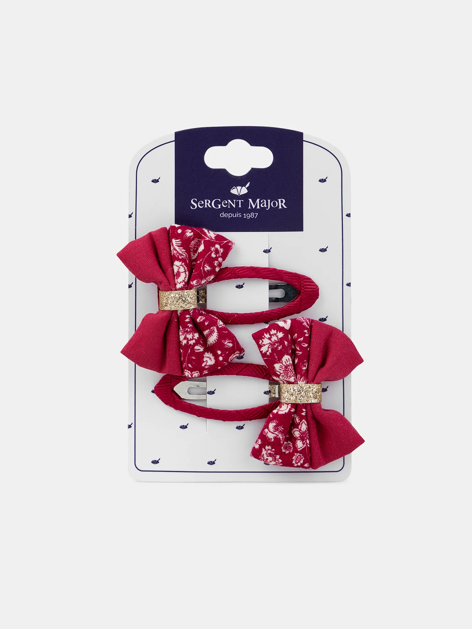 Lot de 2 barrettes nĆuds fleuri Fille - Image 3