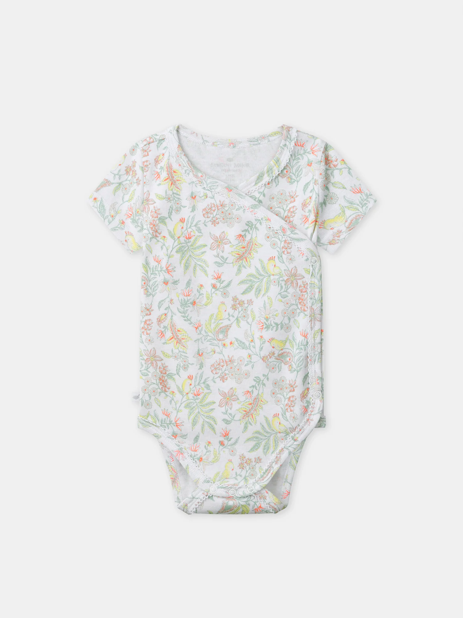 Lot de 2 bodies écru ou imprimé fleuri Naissance Fille - Image 6