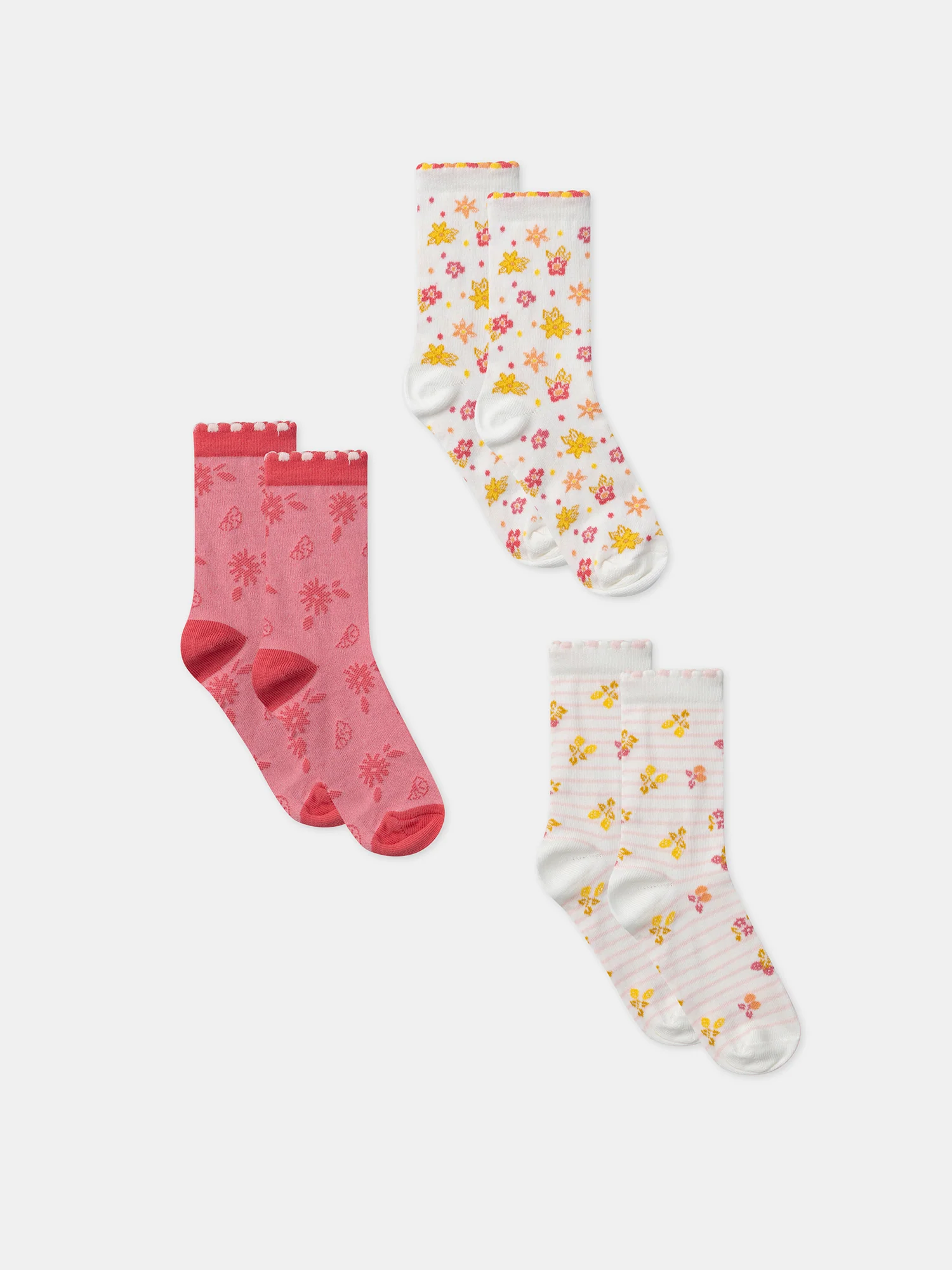Lot de 3 chaussettes jacquard