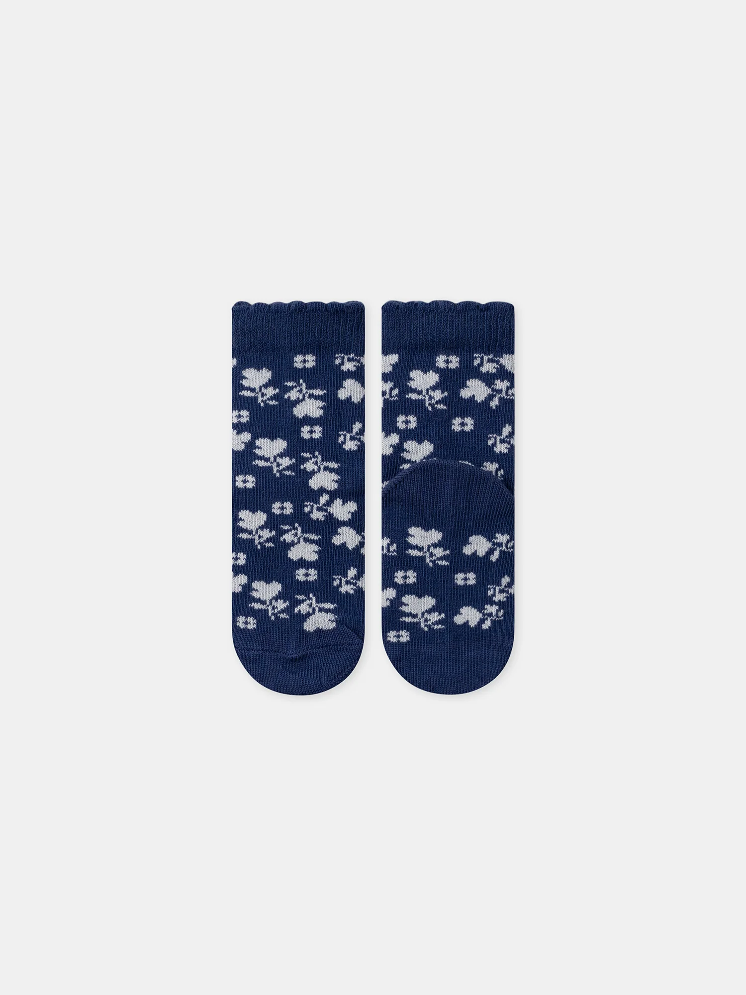 Lot de 3 chaussettes jacquard fleur - Image 6