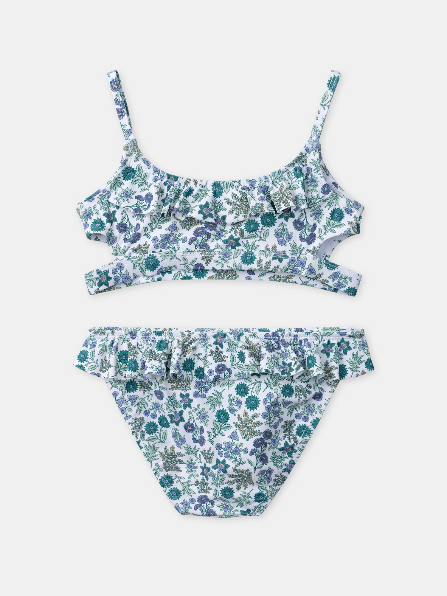 Maillot de bain deux pièces imprimé fleuri - Image 5