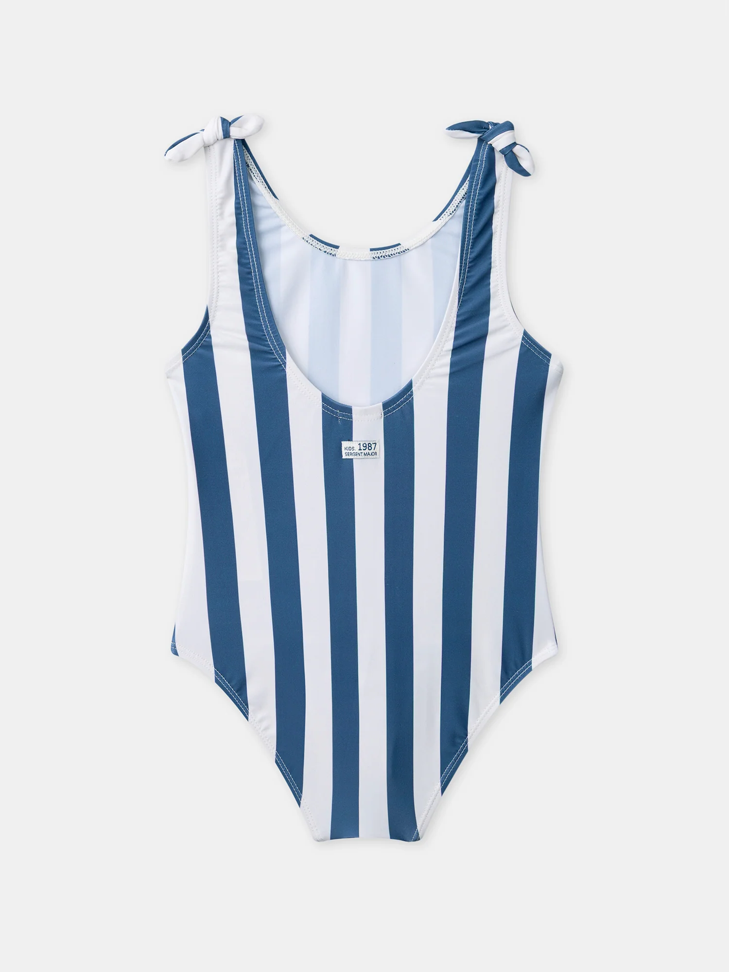 Maillot de bain une pièce à rayures bleues Fille - Image 7