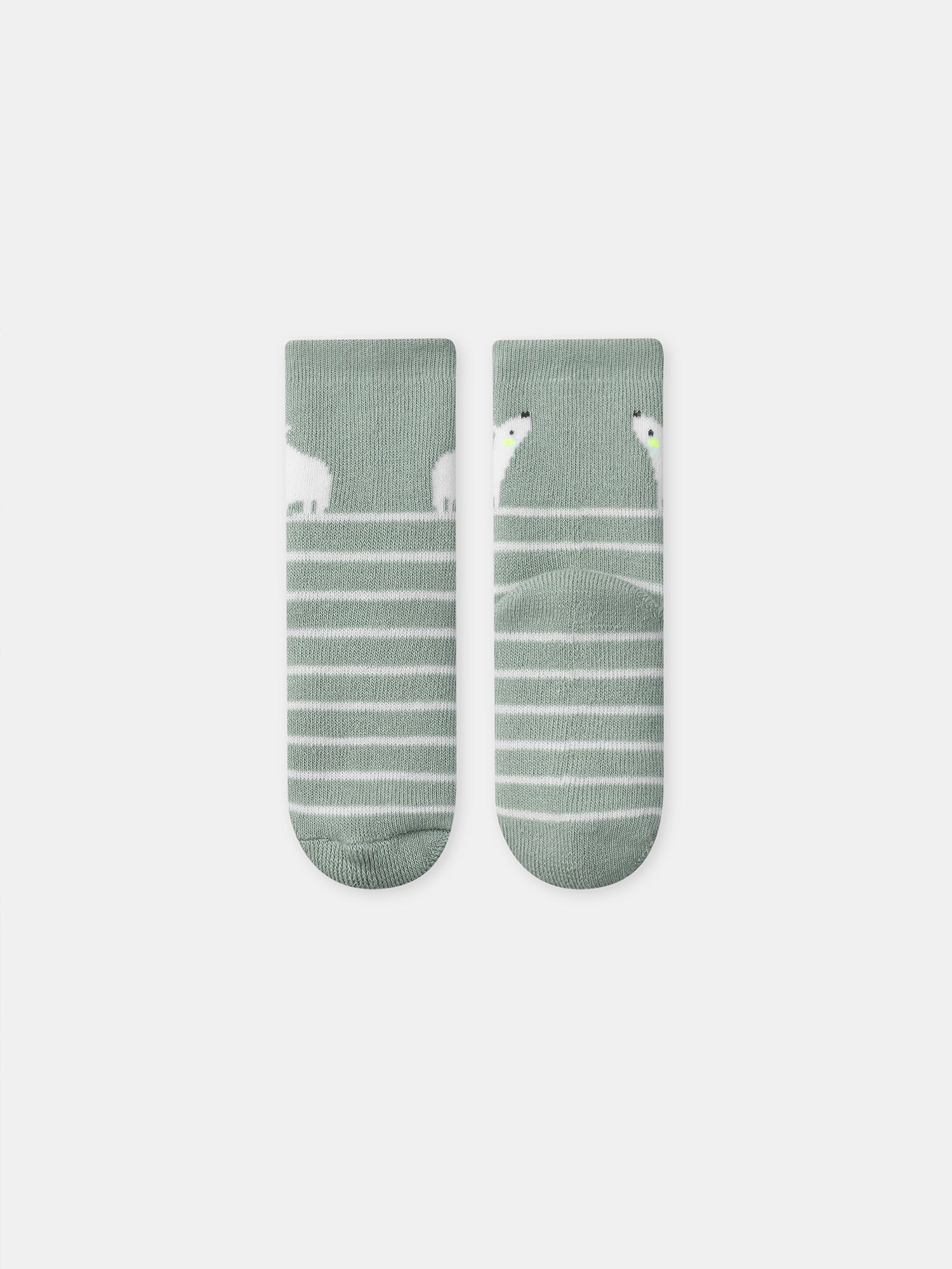 Chaussettes à rayures vertes Bébé Garçon - Image 3