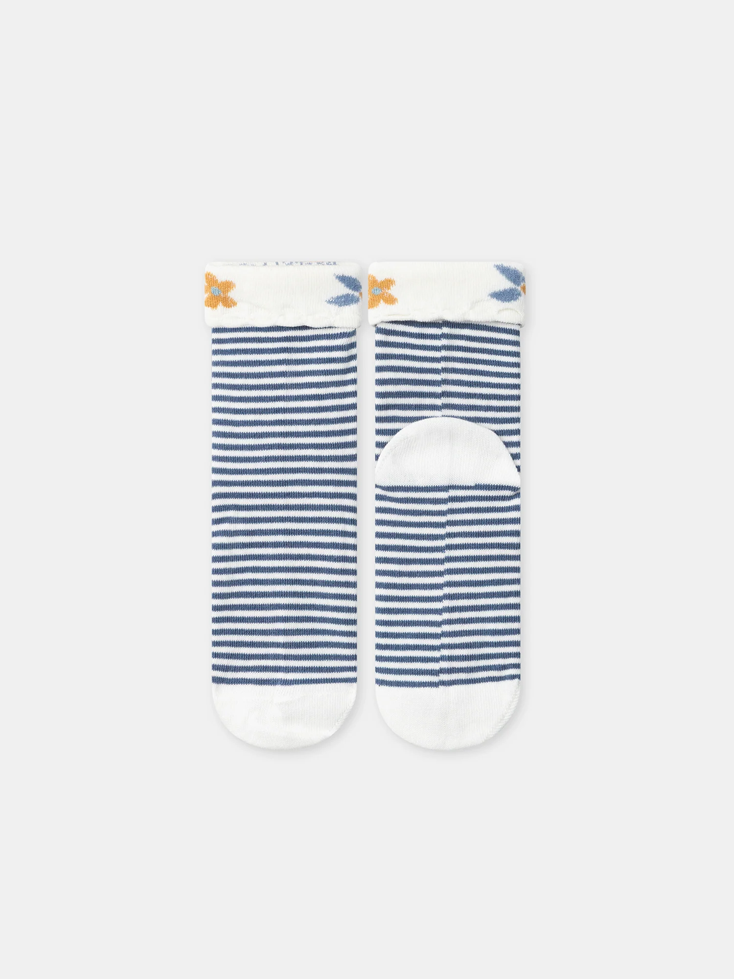 Chaussettes à rayures bleues Fille - Image 3