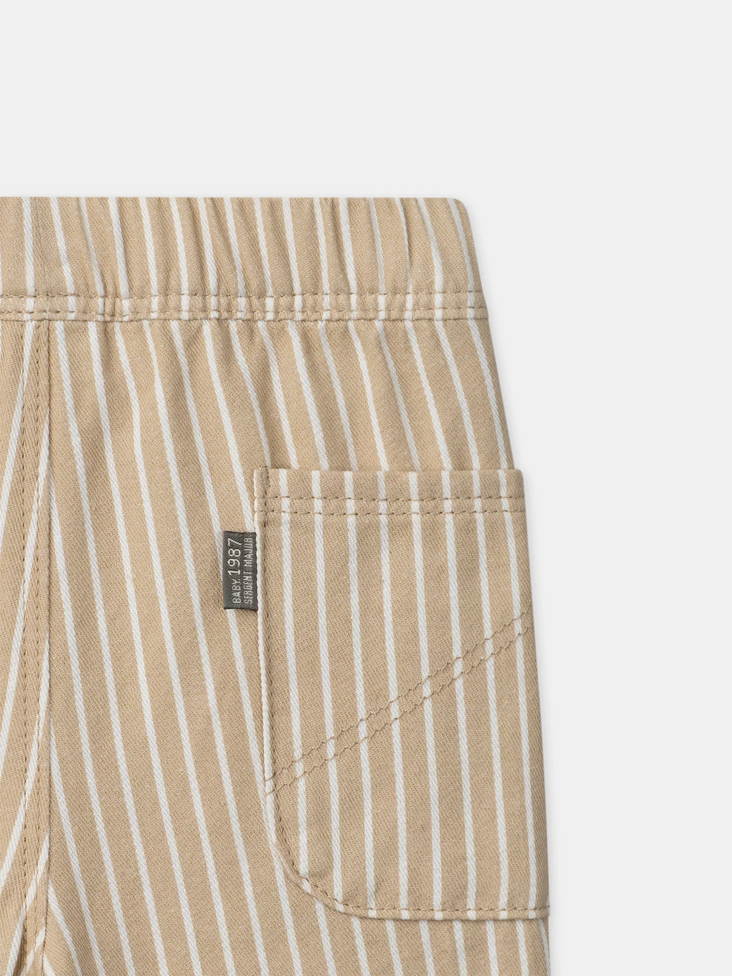 Pantalon à rayures et retroussables Bébé Garçon - Image 7