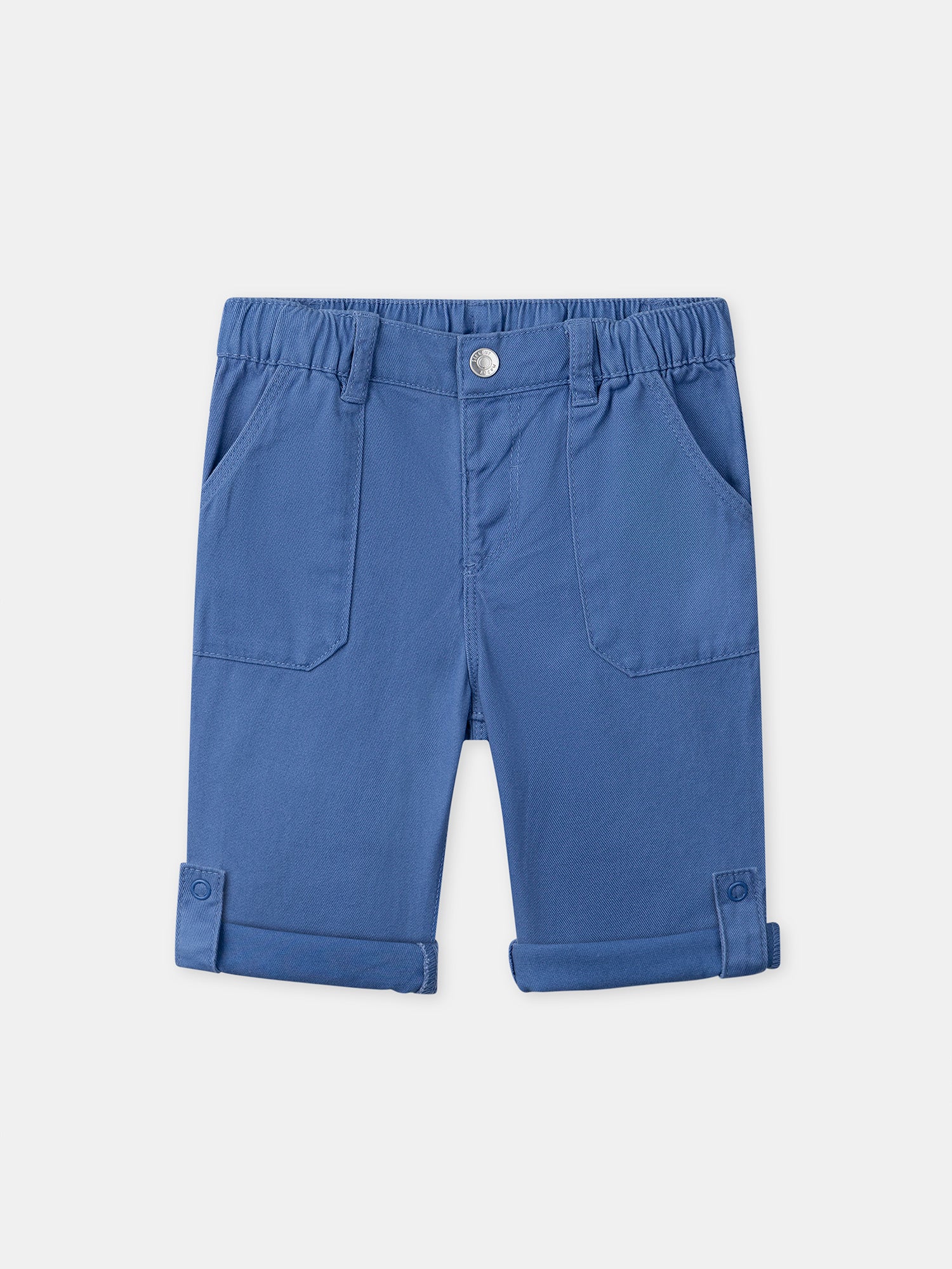 Pantalon bleu retroussable Bébé Garçon - Image 2