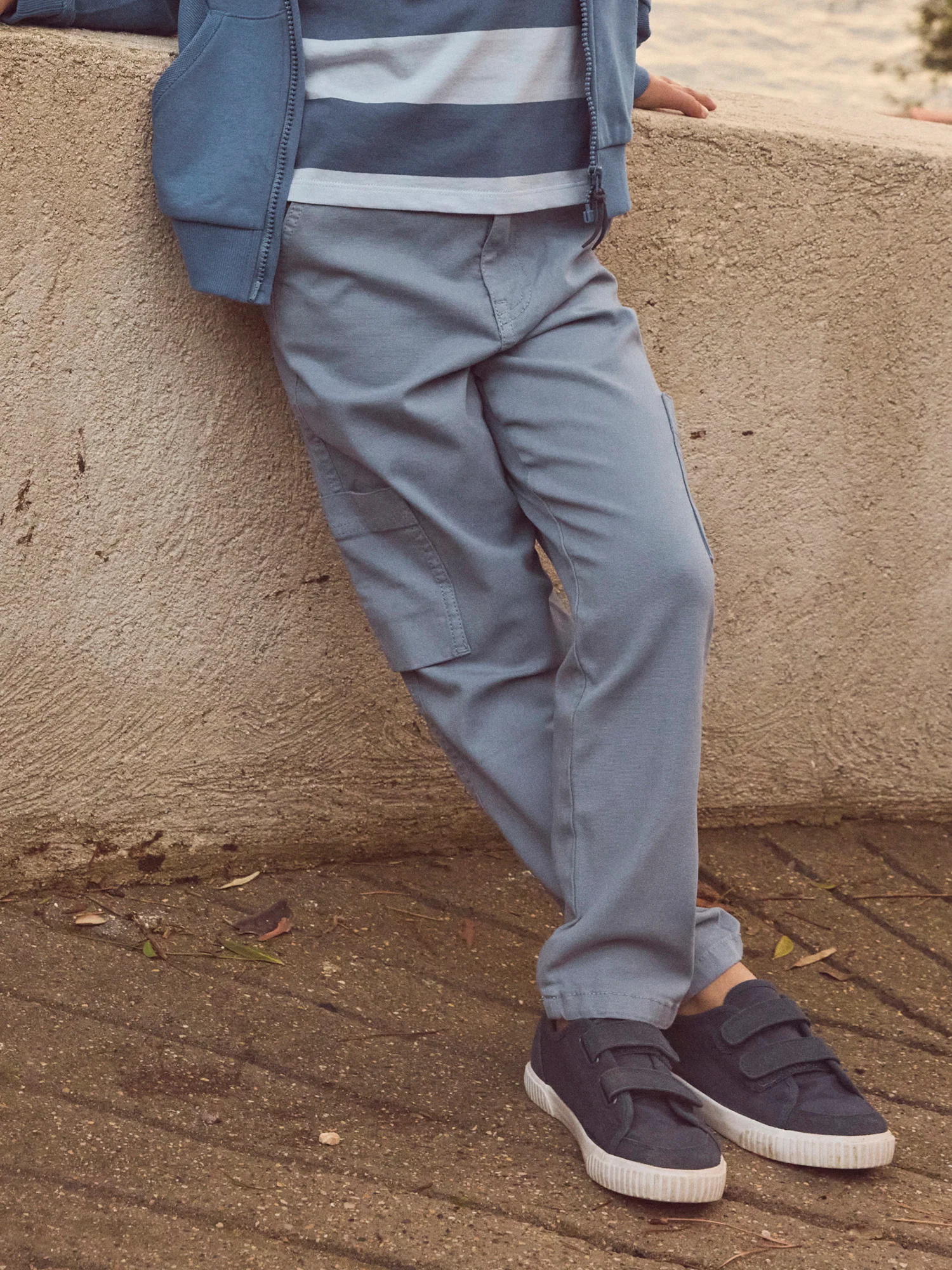 Pantalon bleu acier Garçon - Image 2
