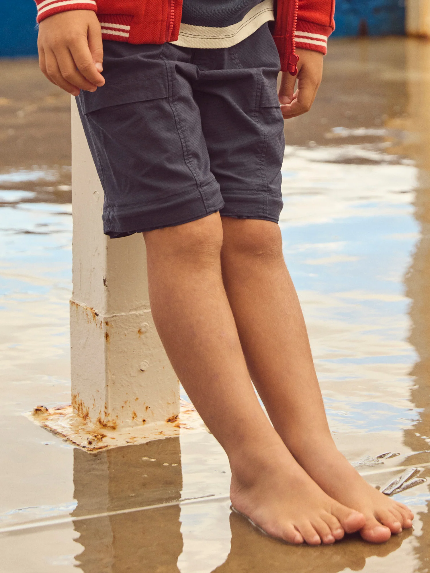Pantalon dézippable bleu marine Garçon - Image 3