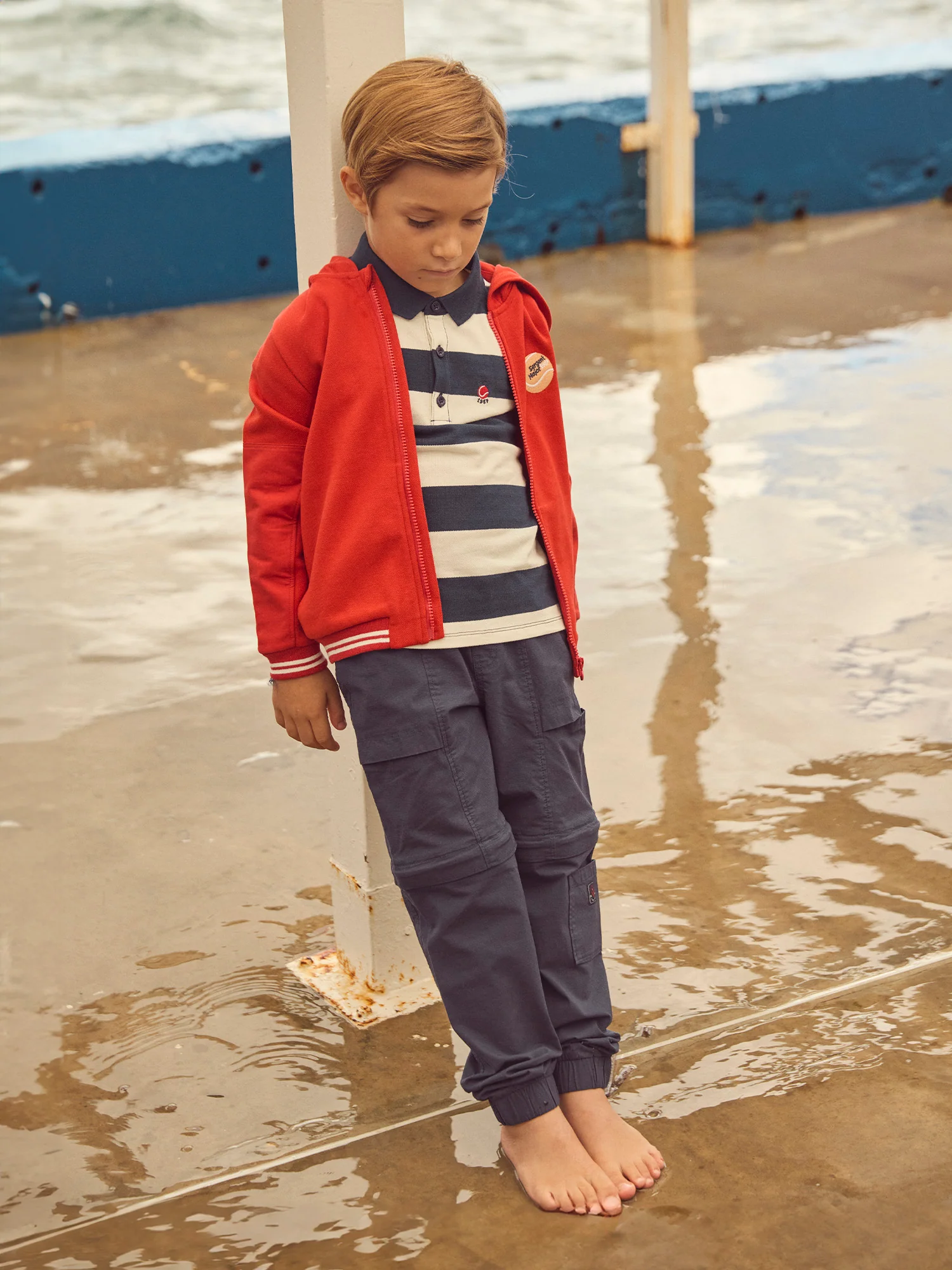 Pantalon dézippable bleu marine Garçon - Image 4