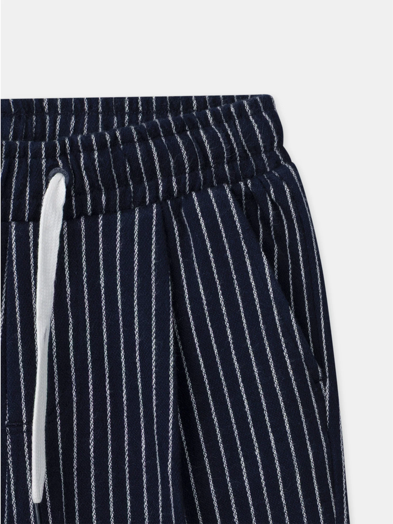 Pantalon bleu marine à rayures écru Garçon - Image 5