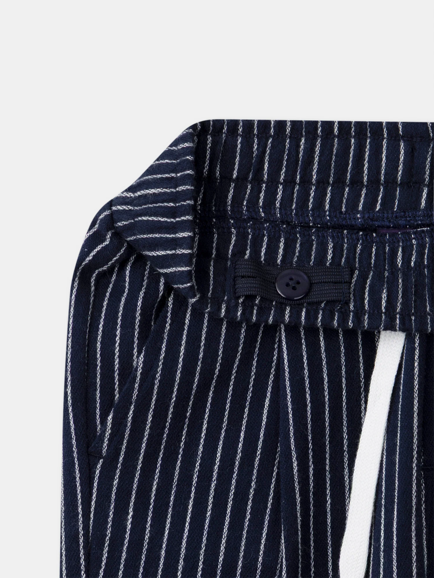 Pantalon bleu marine à rayures écru Garçon - Image 6