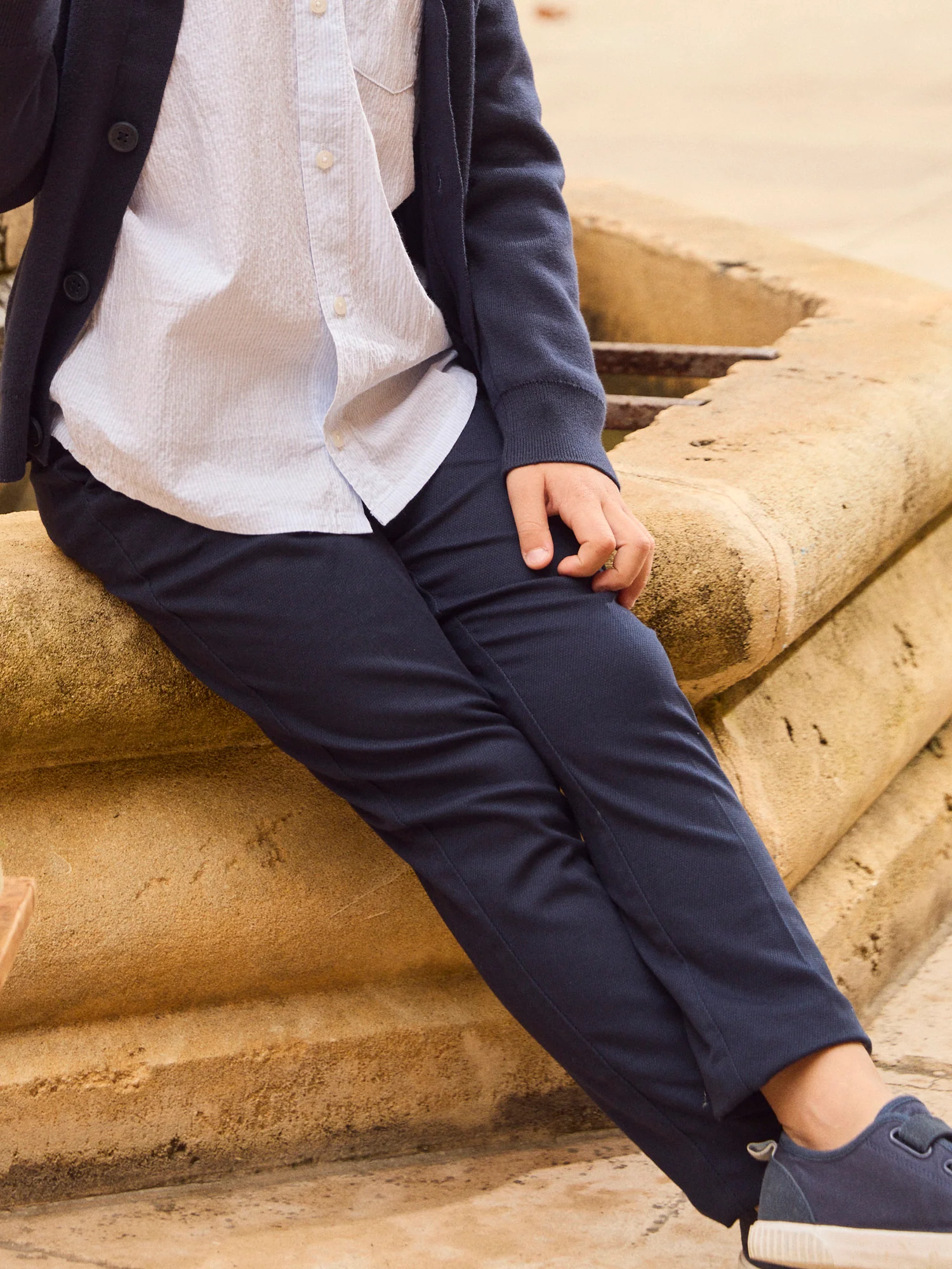 Pantalon bleu marine Garçon - Image 2