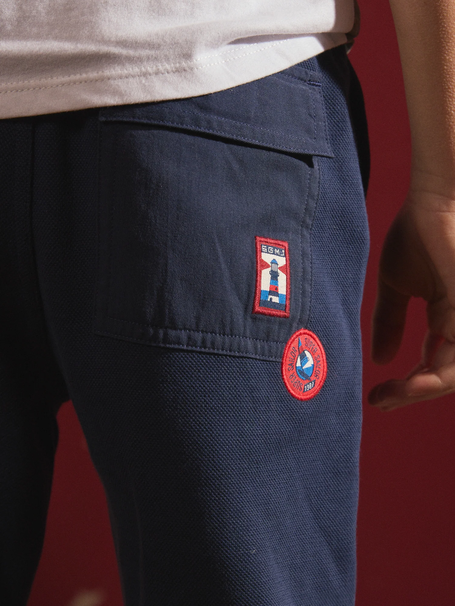 Pantalon confortable Bleu marine - Image 4