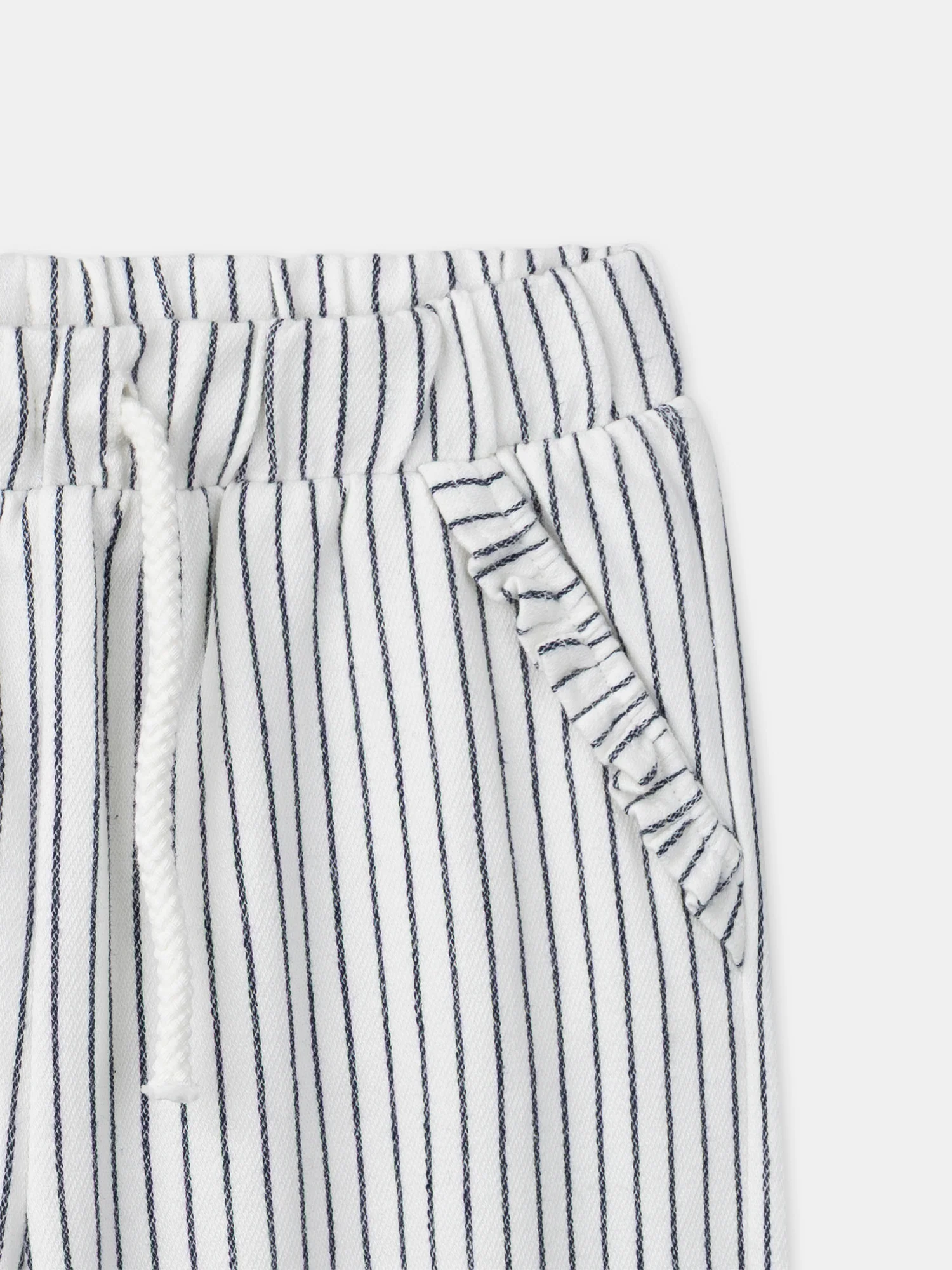 Pantalon à rayures bleues marines Fille - Image 2