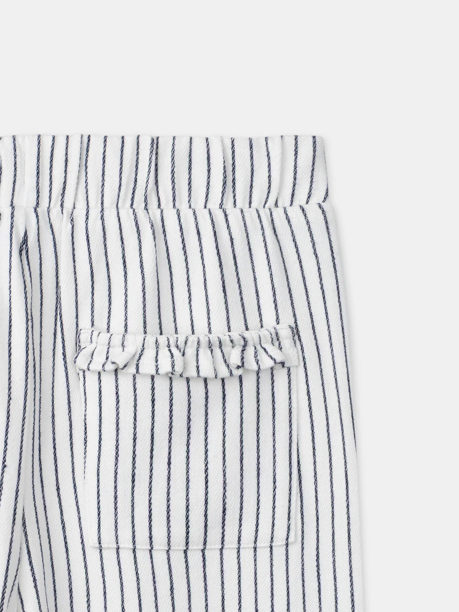 Pantalon à rayures bleues marines Fille - Image 3