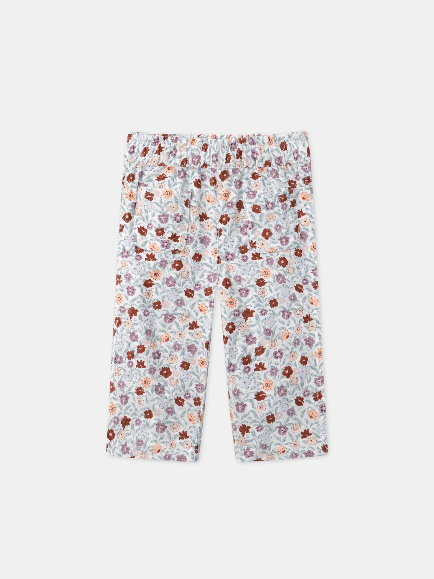 Pantalon évasé imprimé floral