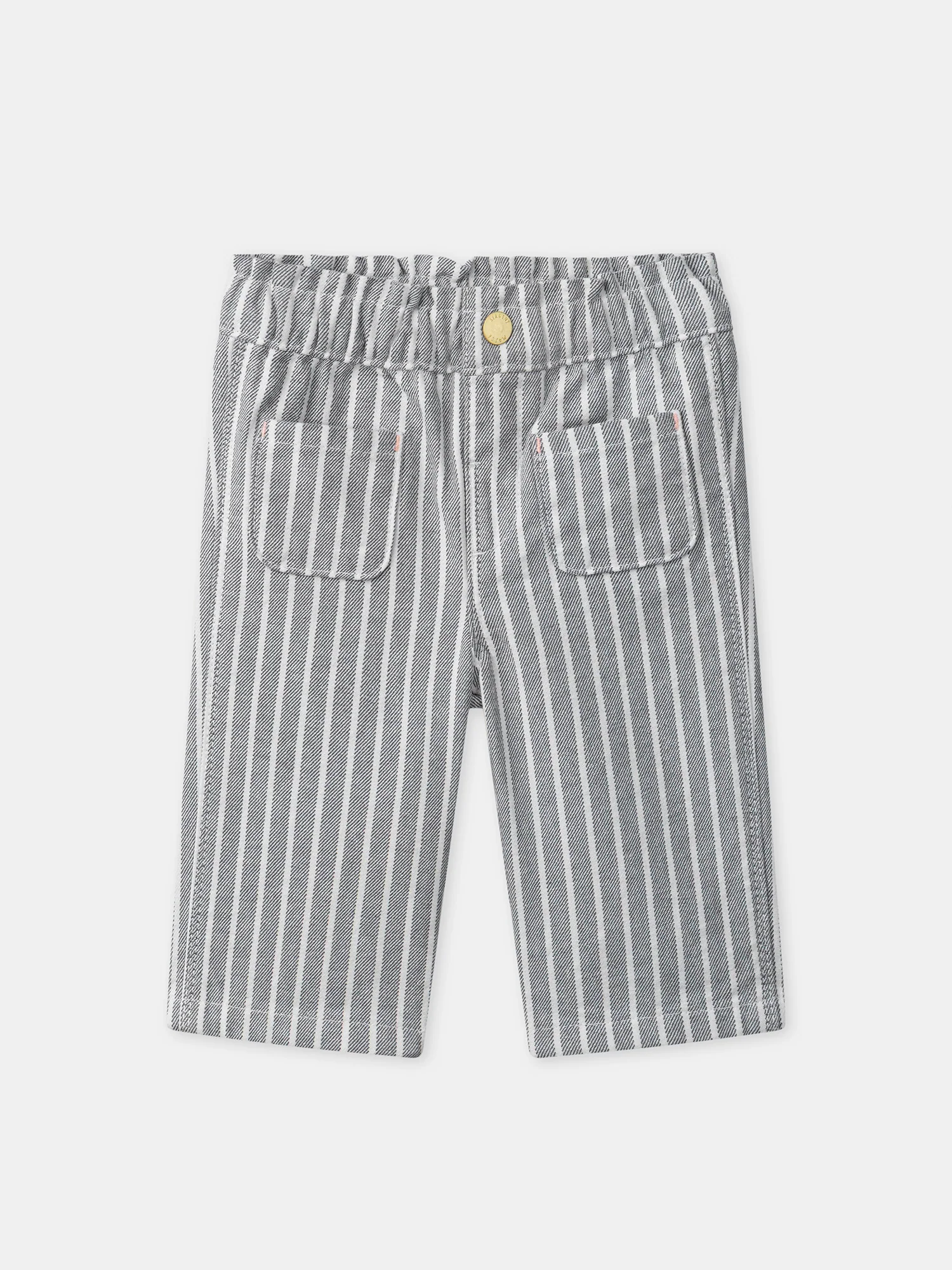 Pantalon à rayures grises Bébé Fille