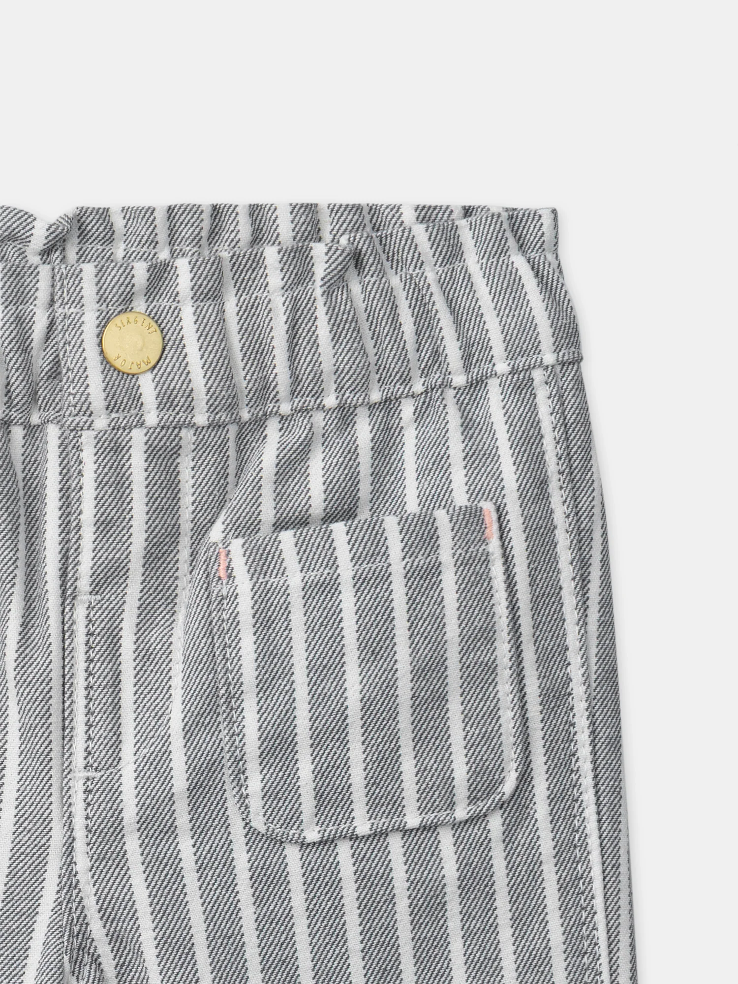 Pantalon à rayures grises Bébé Fille - Image 6