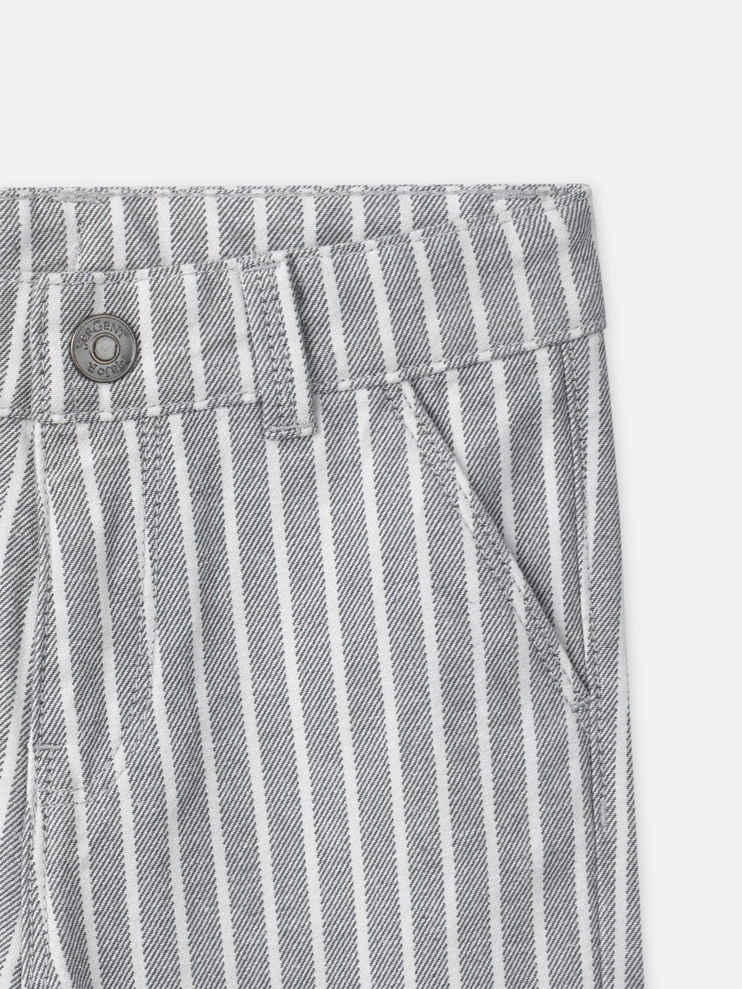 Pantalon à rayures grises Garçon - Image 2