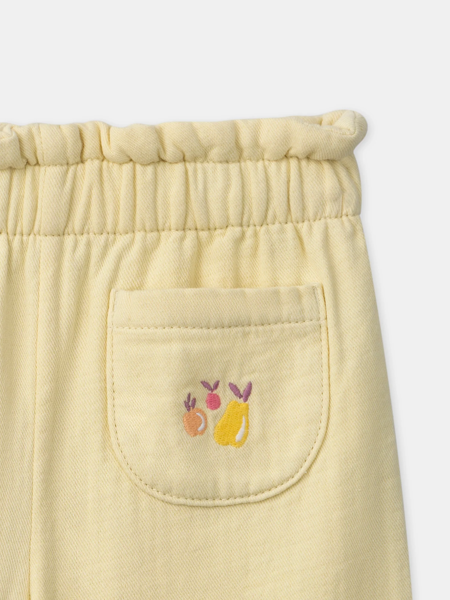 Pantalon jaune brodé - Image 5