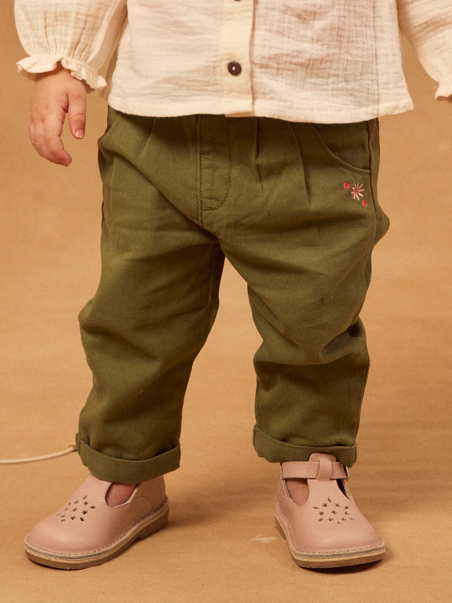 Pantalon kaki Bébé Fille - Image 2