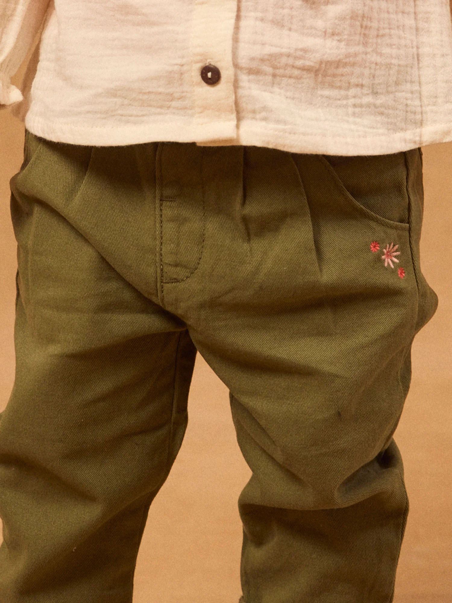 Pantalon kaki Bébé Fille - Image 3