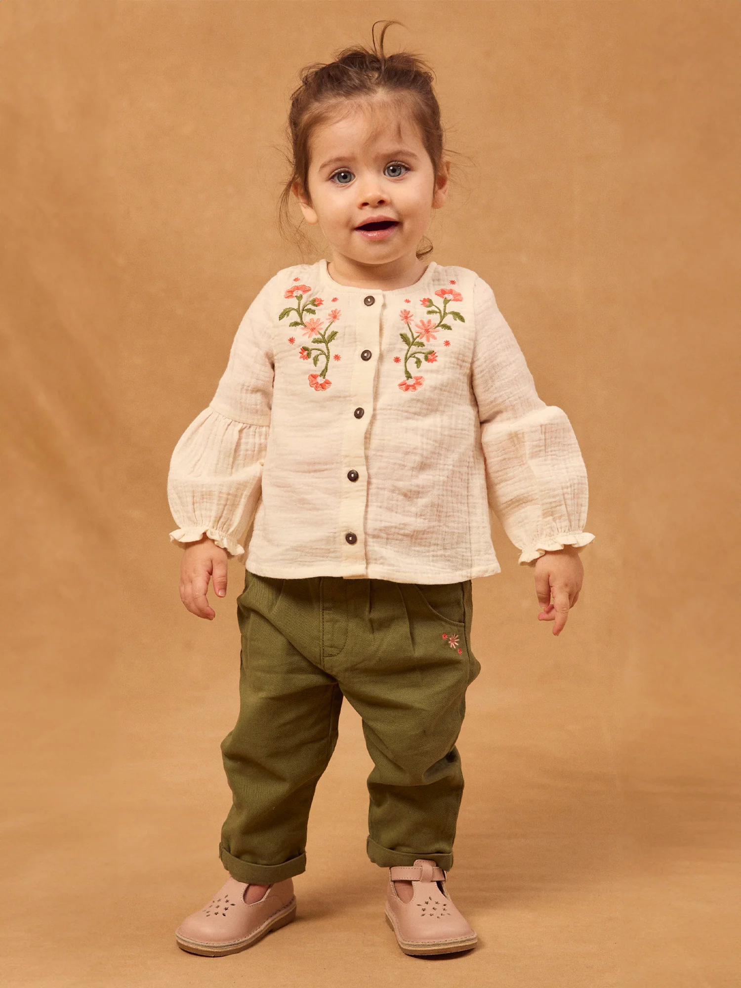 Pantalon kaki Bébé Fille - Image 4