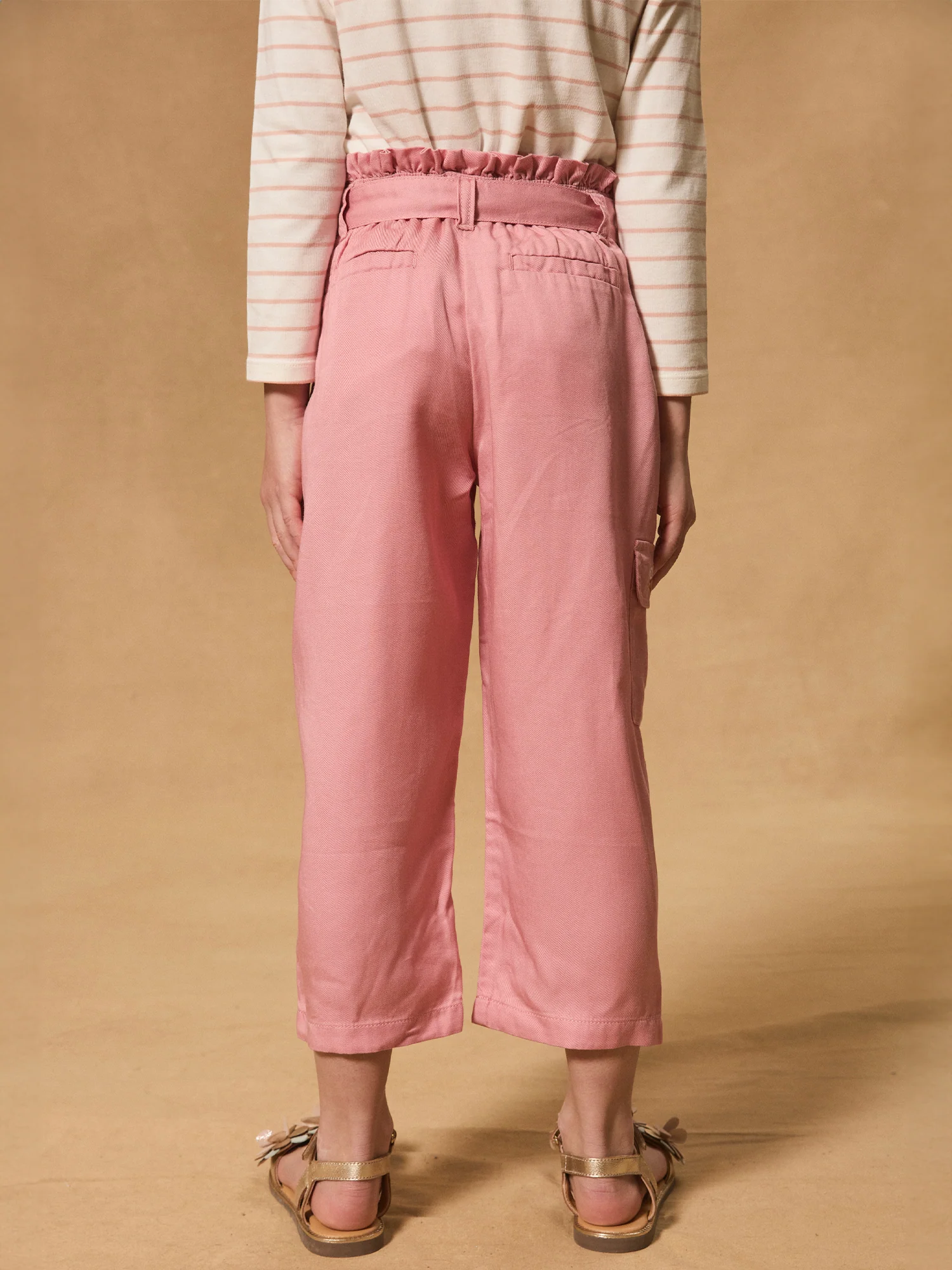 Pantalon wide leg ceinture - Image 3