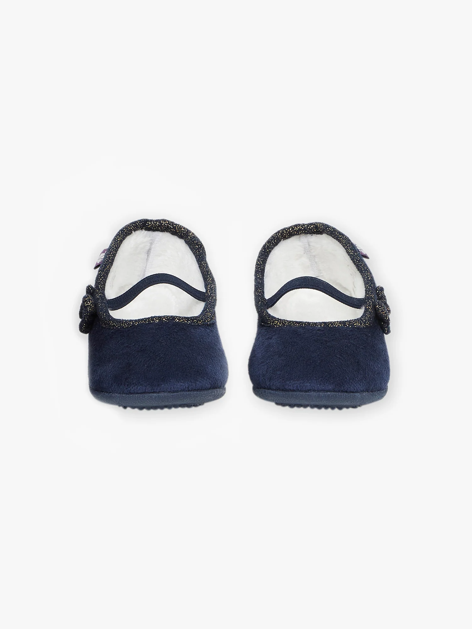 Pantoufles ballerines bleu nuit - Image 3