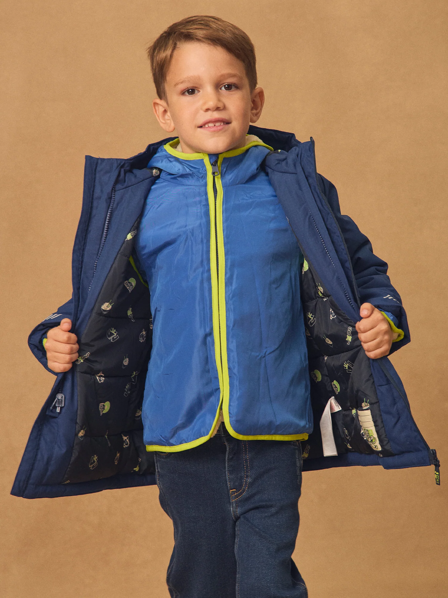 Parka 3 en 1 bleu roi Garçon - Image 3