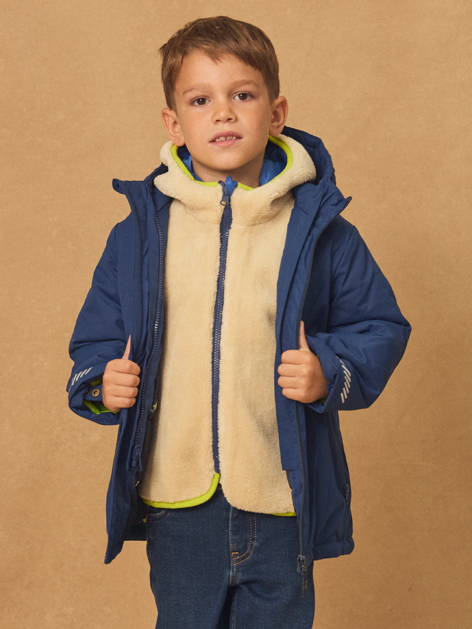 Parka 3 en 1 bleu roi Garçon - Image 4