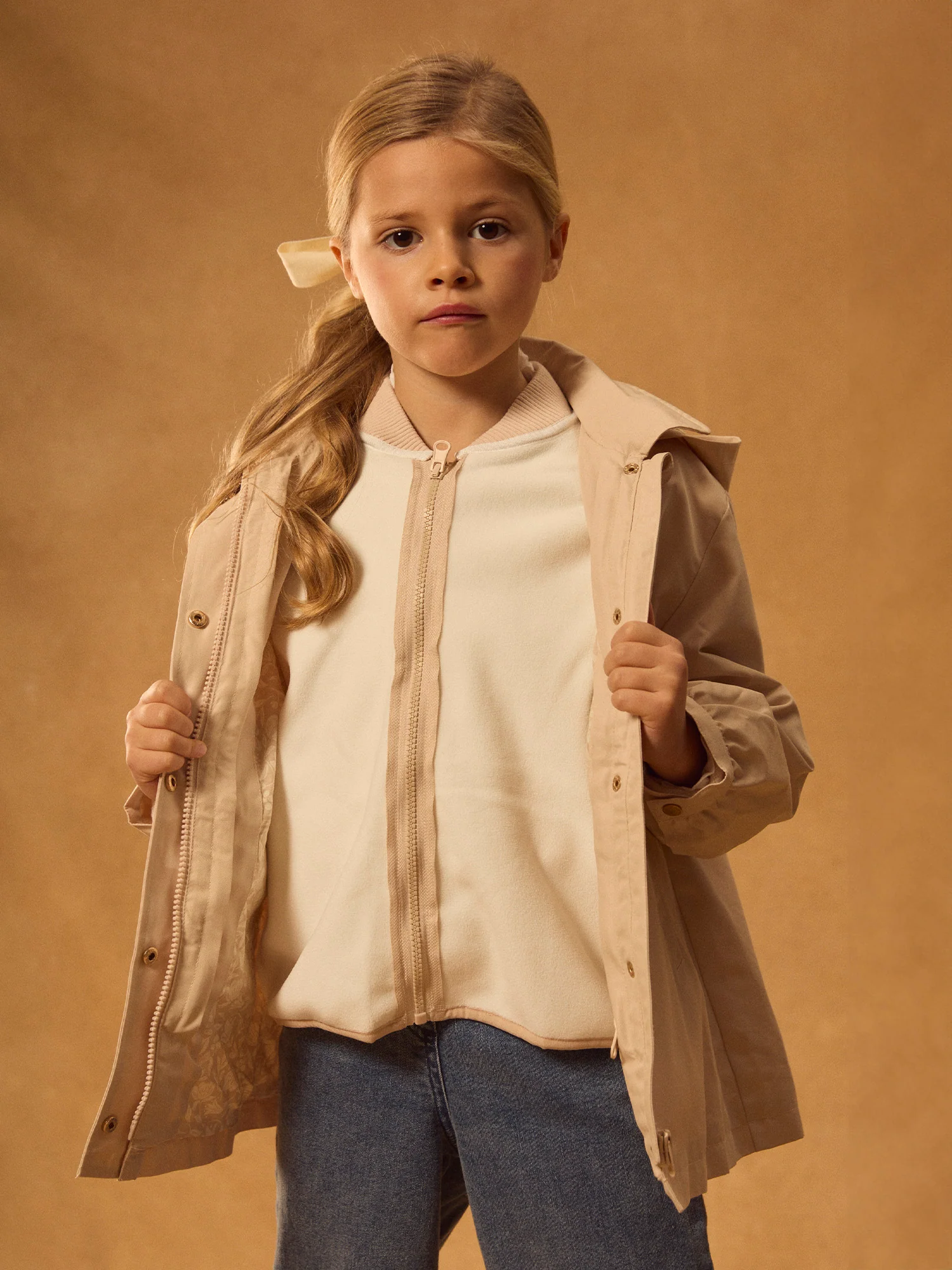 Parka 3 en 1 beige rosé Fille - Image 3