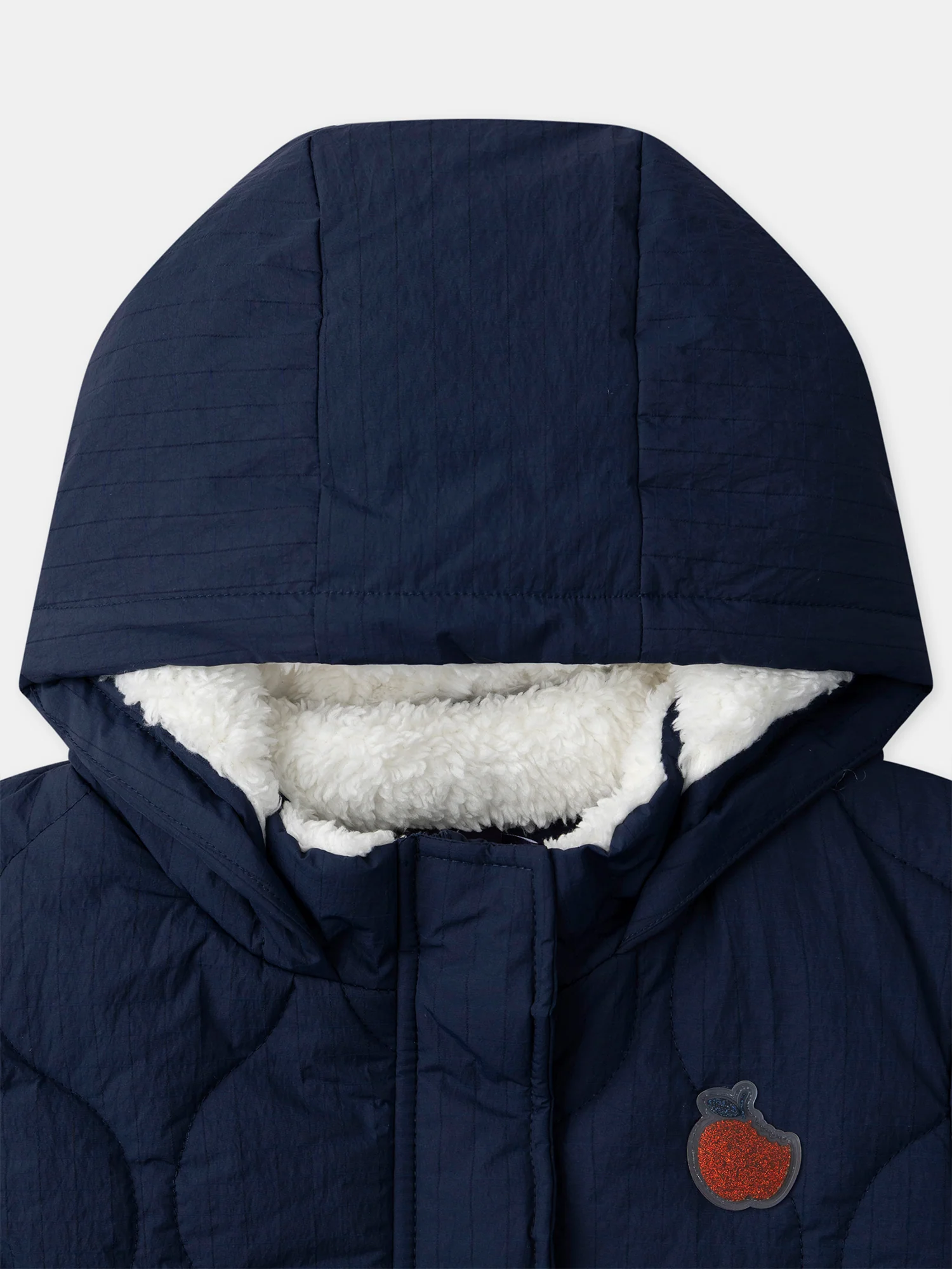 Parka bleu marine matelassée Fille - Image 3