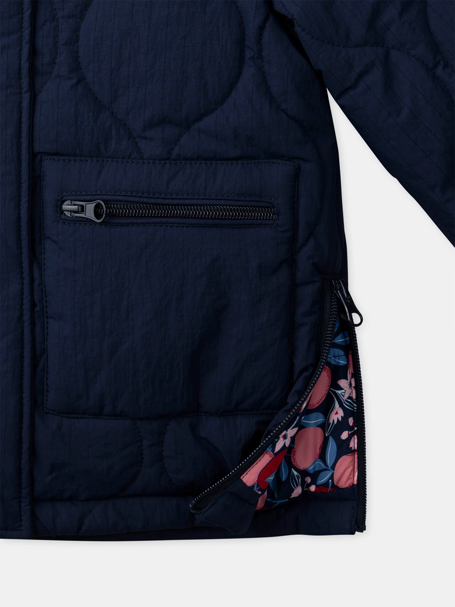 Parka bleu marine matelassée Fille - Image 5