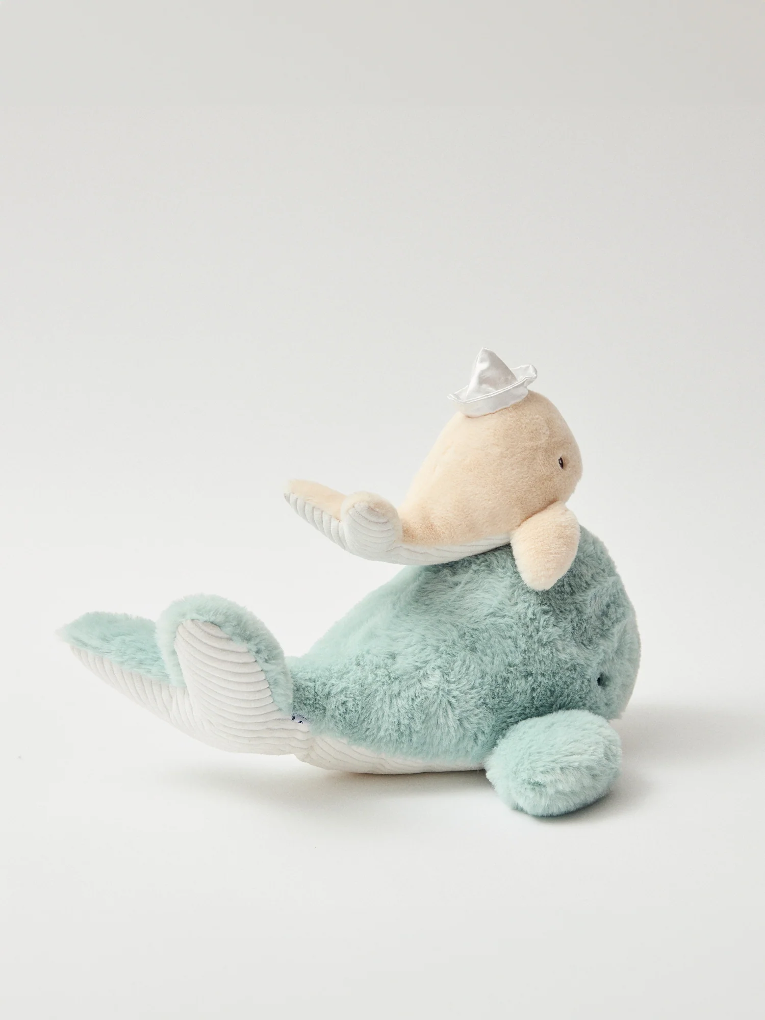 2 peluches baleine bleu clair et beige - Image 3