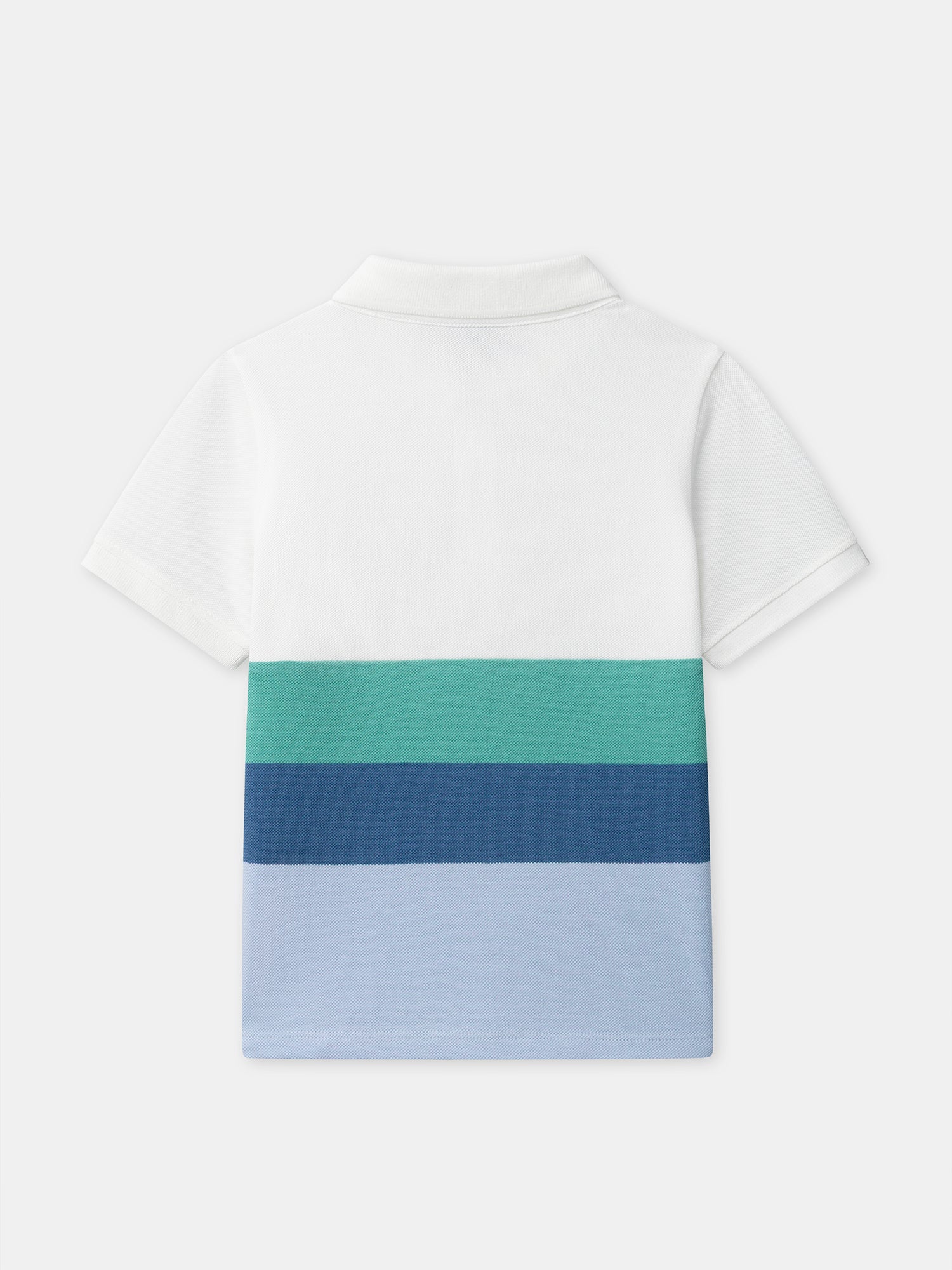 Polo blanc à rayures Garçon - Image 3