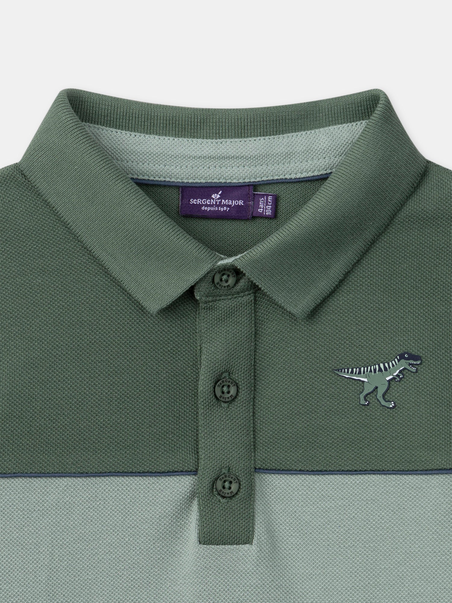 Polo Colorblock Vert - Image 2