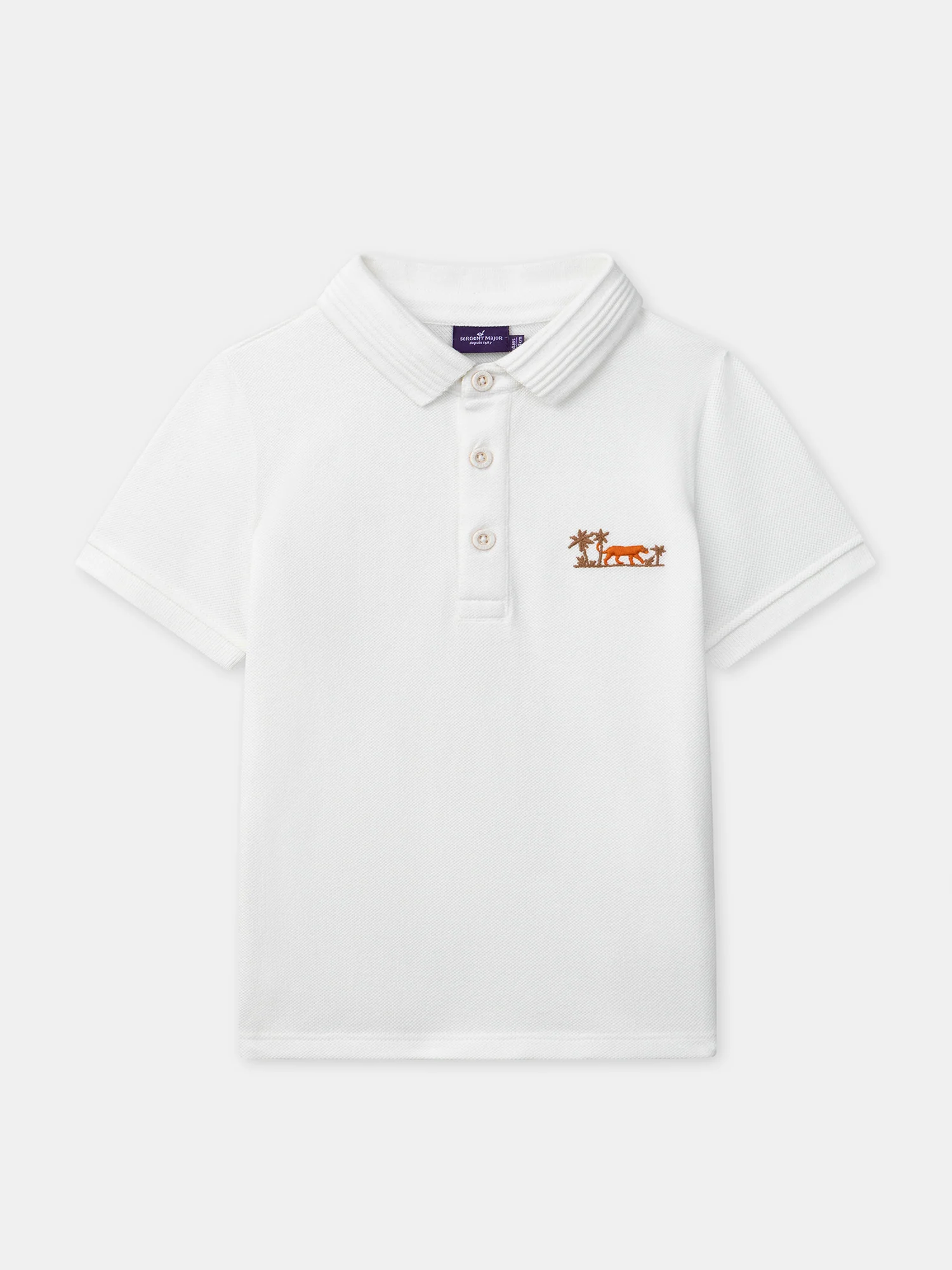 Polo blanc Garçon