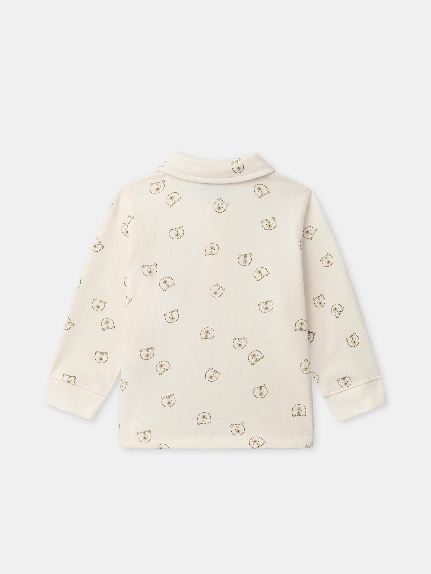 Polo écru imprimé ours Bébé Garçon - Image 3