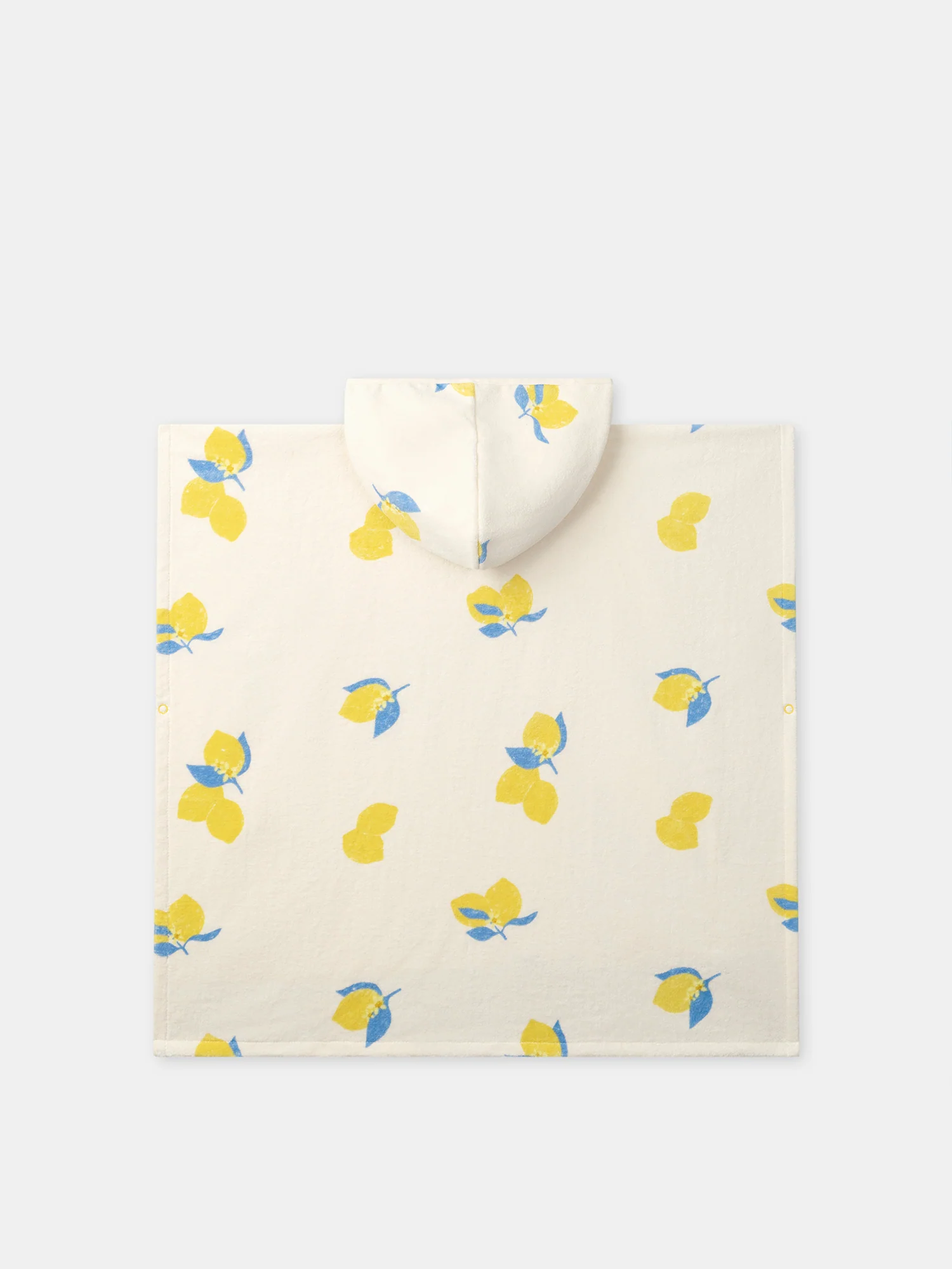 Poncho de bain à capuche écru imprimé citrons Fille et Bébé Fille - Image 7