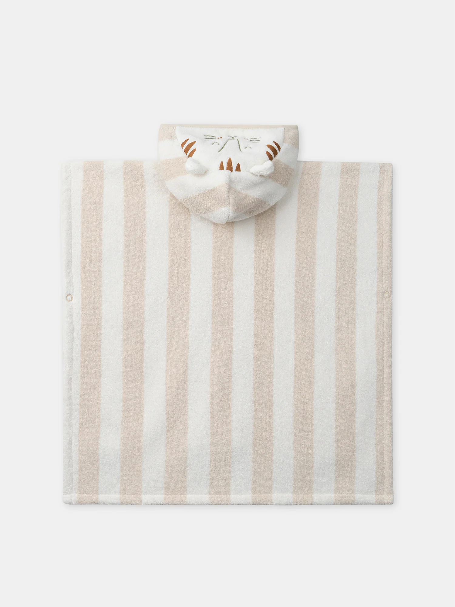 Poncho de bain rayée à capuche - Image 5