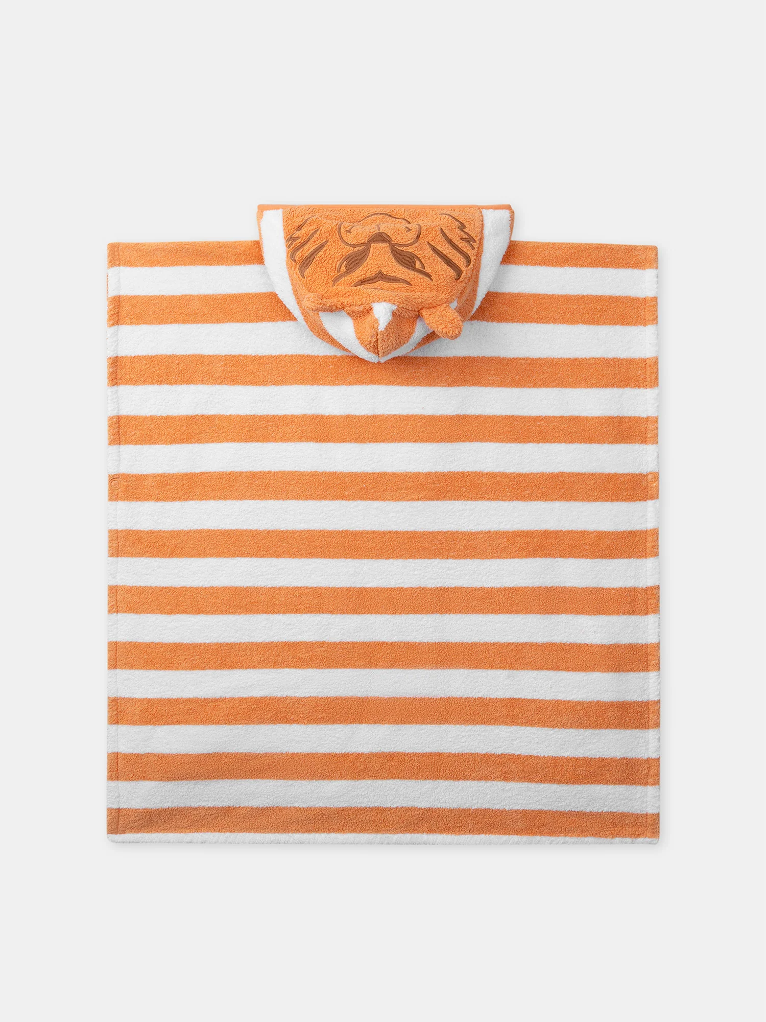 Poncho de bain rayée à capuche - Image 3