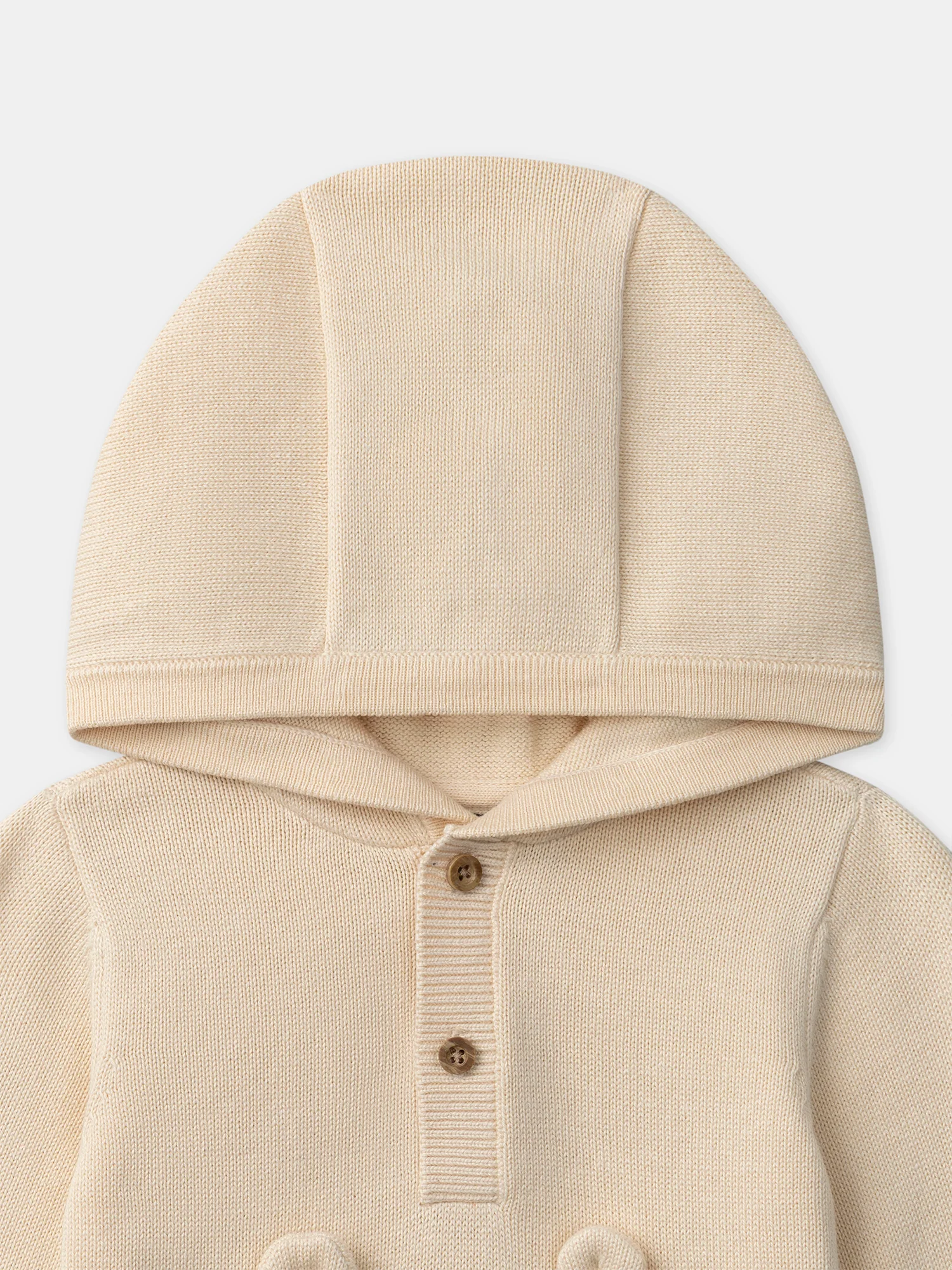 Pull à capuche beige Bébé Garçon - Image 5