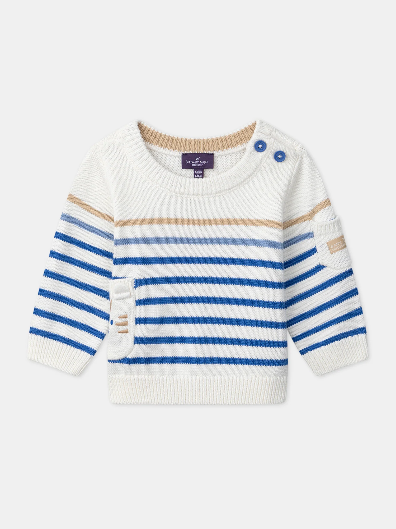 Pull rayé